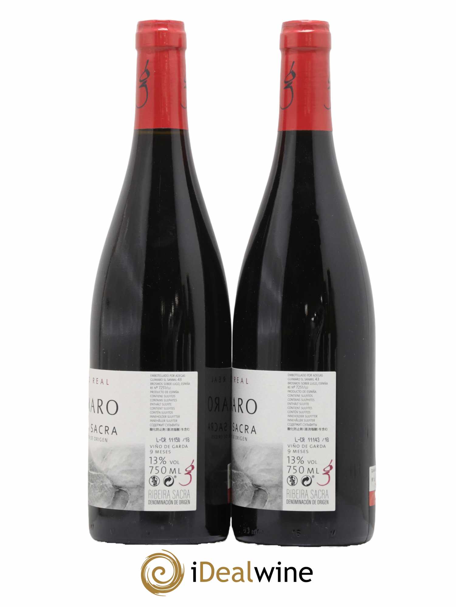 Espagne Ribeira Sacra Guimaro Camino Real 2018 - Lot de 2 bouteilles - 1