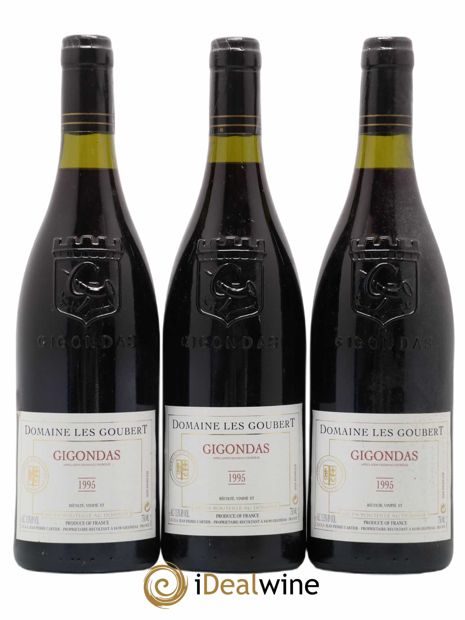 Gigondas Domaine Les Goubert 1995 - Lot de 3 bouteilles - 0