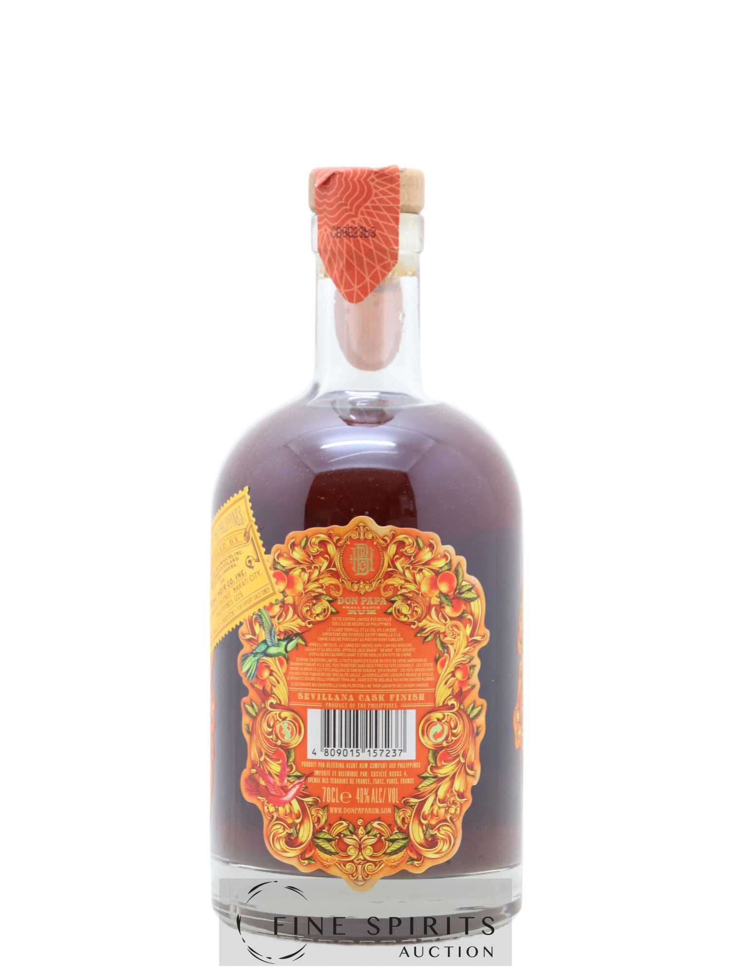 Don Papa Of. Sevillana Cask Finish Small Batch - Lot of 1 bottle - 1