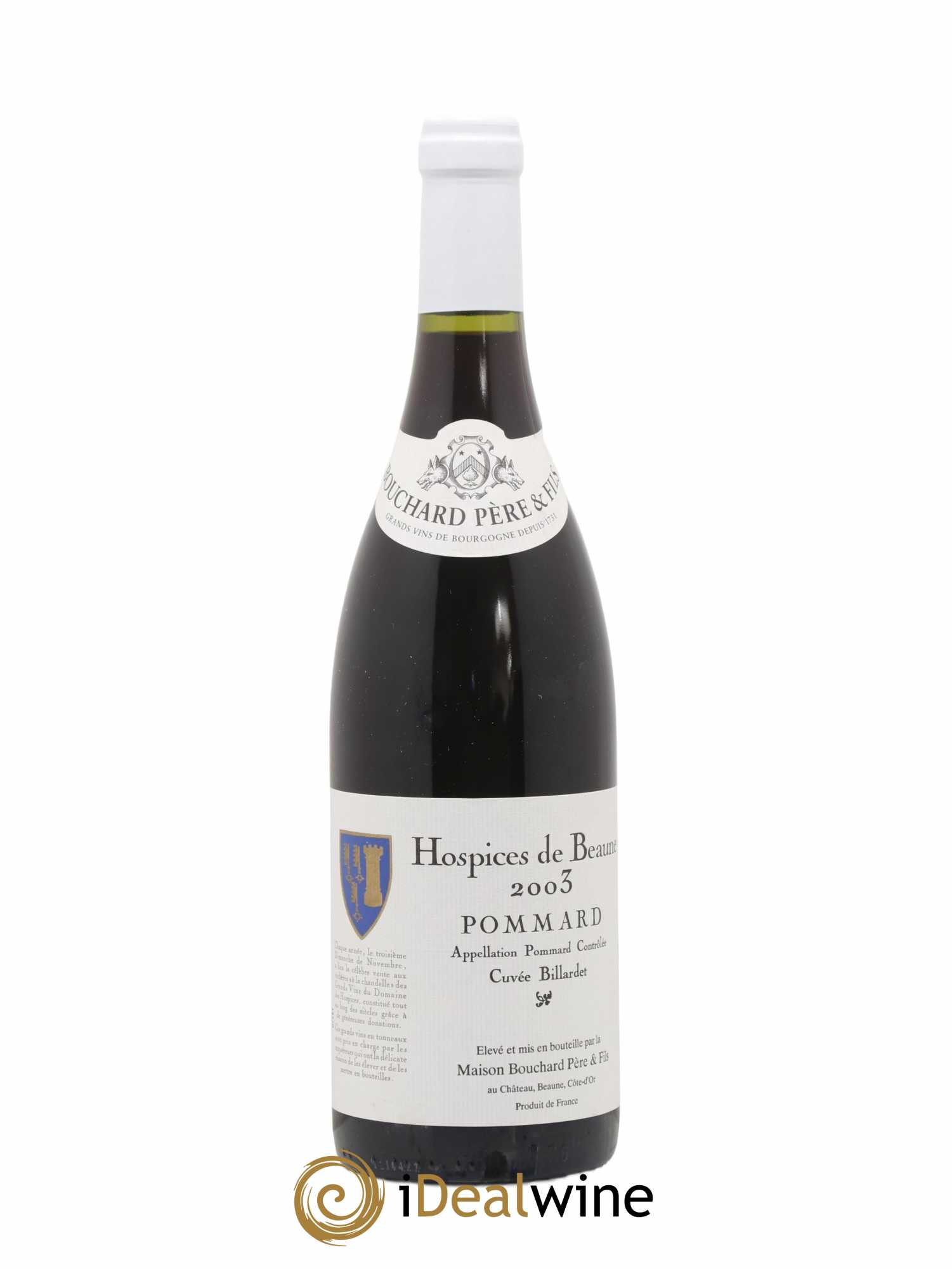 Pommard Cuvée Billardet Hospices de Beaune Bouchard Père & Fils 2003 - Lot de 1 bouteille - 1