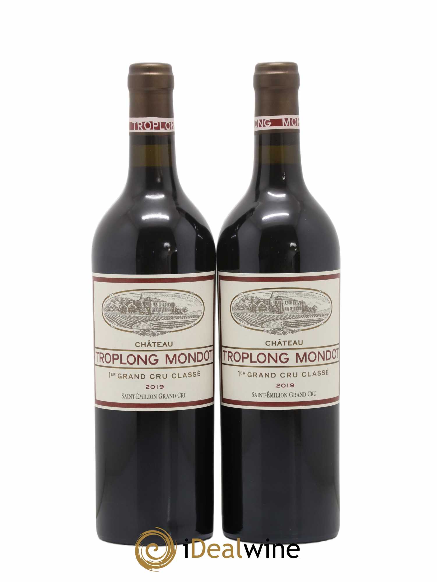 Château Troplong Mondot 1er Grand Cru Classé B 2019 - Lot de 2 bouteilles - 0