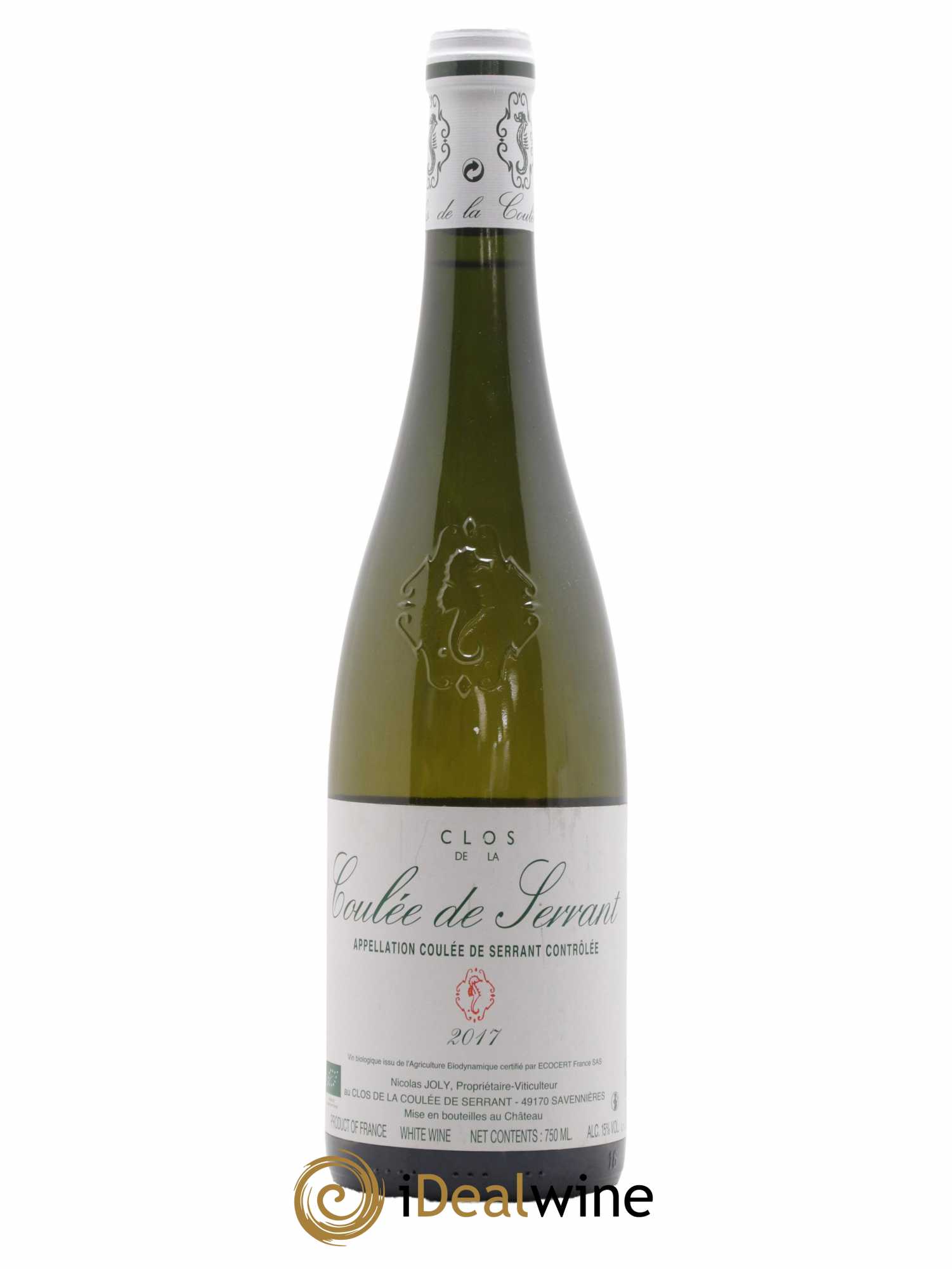 Savennières Clos de la Coulée de Serrant Vignobles de la Coulée de Serrant - Nicolas Joly 2017 - Lot of 1 bottle - 0