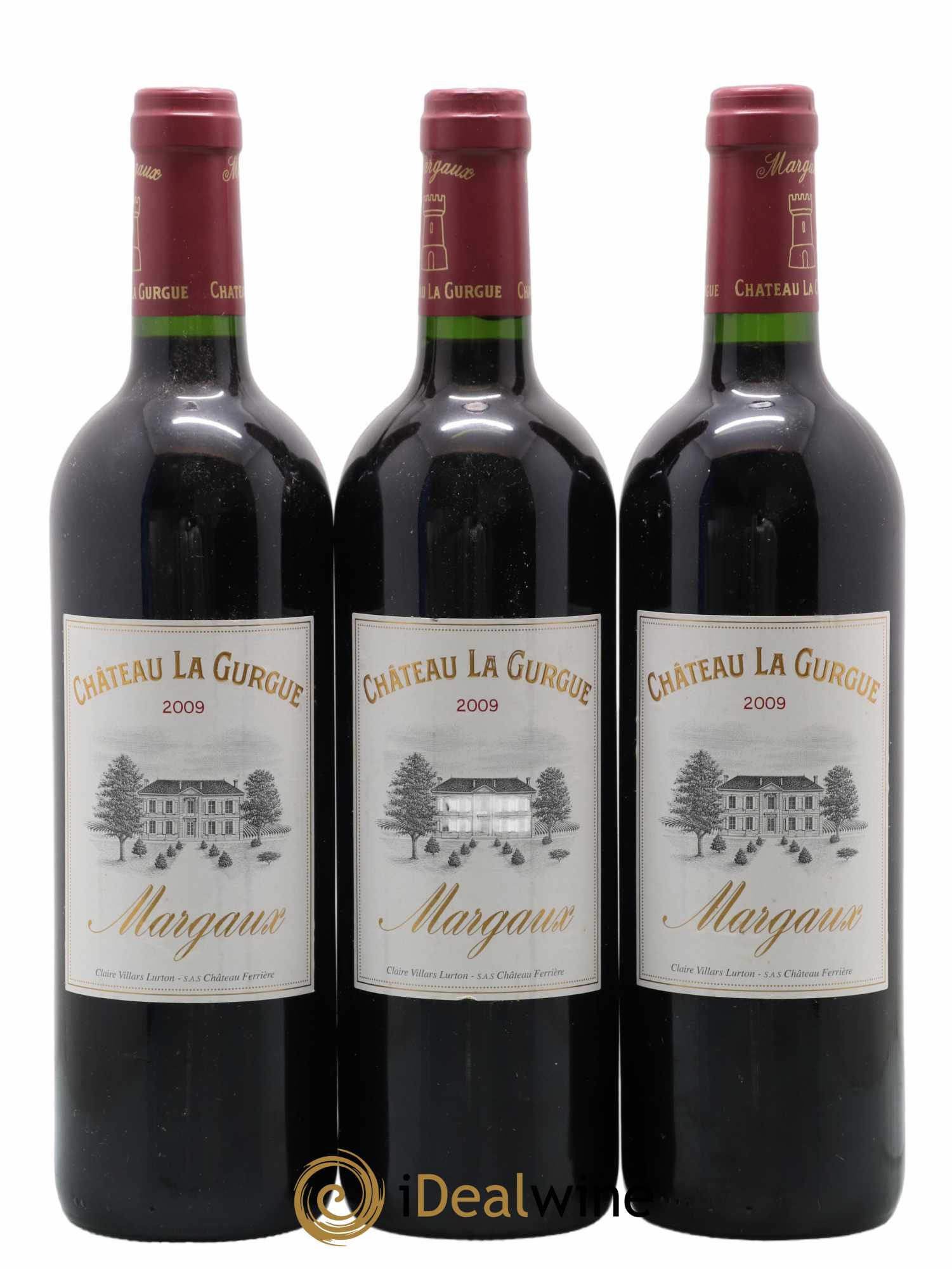 Château la Gurgue Cru Bourgeois 2009 - Lot de 3 bouteilles - 0