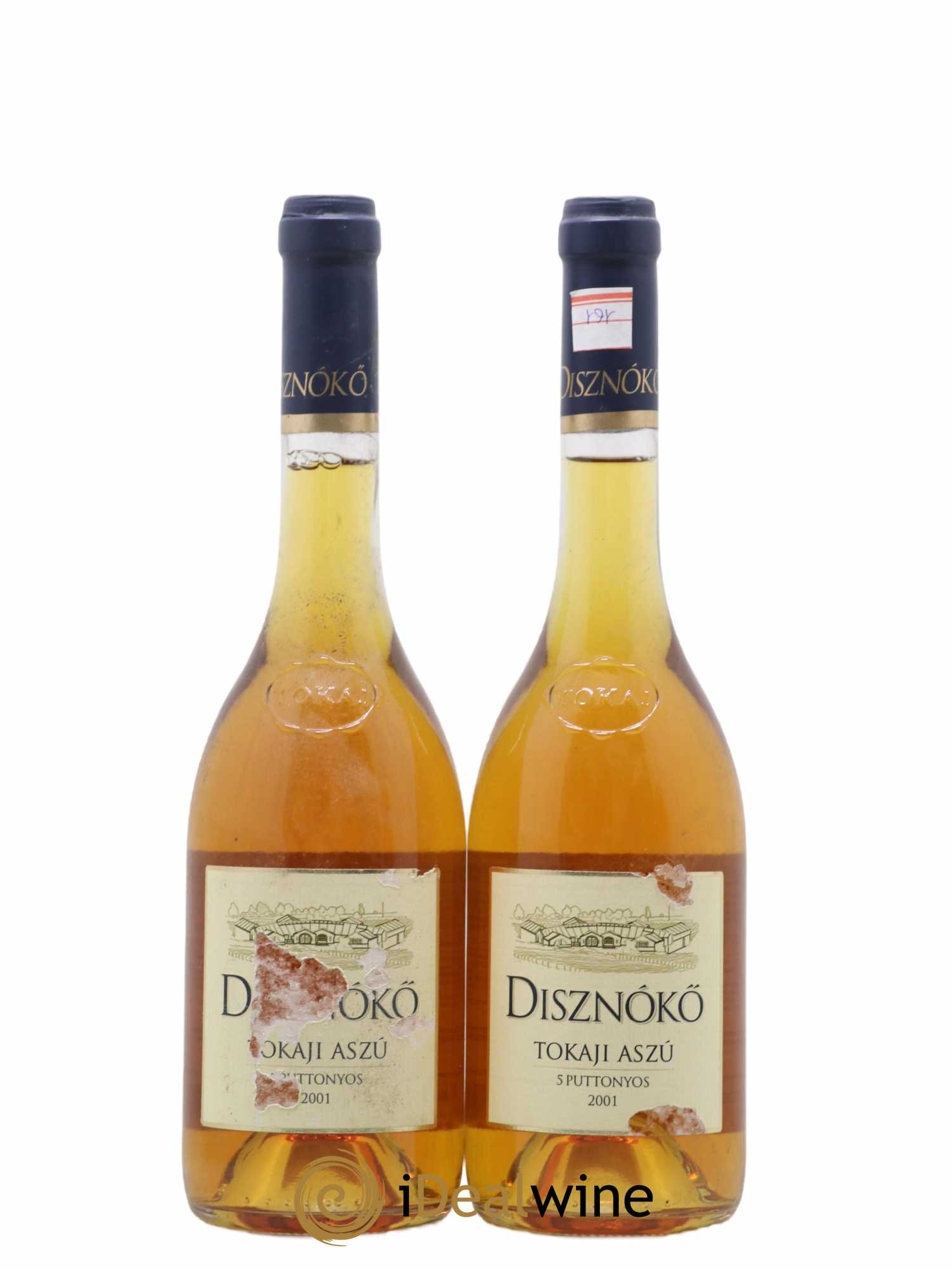 Tokaji Aszu 5 Puttonyos Disznoko (Domaine) 2001 - Lot de 2 bouteilles - 0