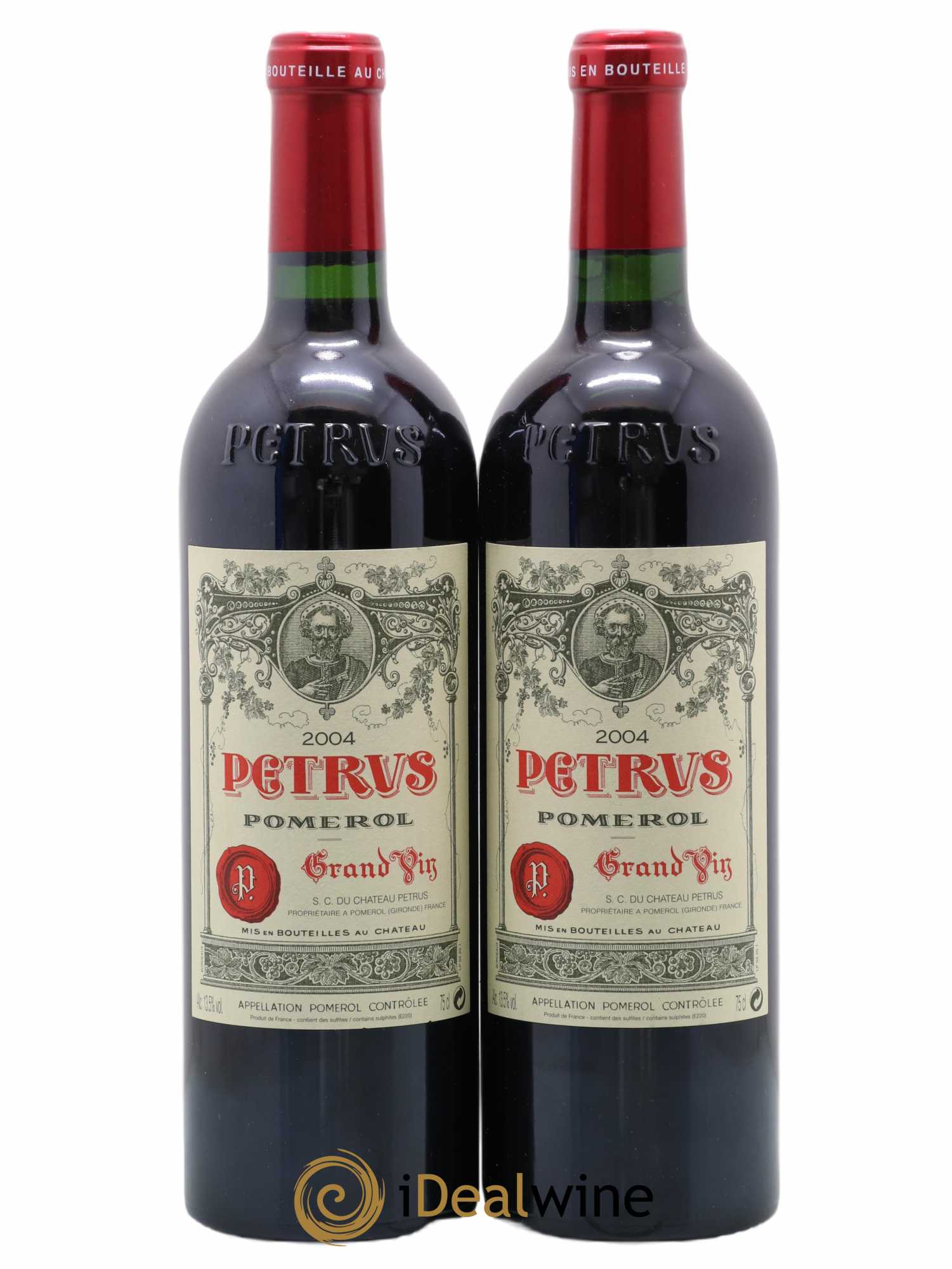 Petrus 2004 - Lot of 2 bottles - 0