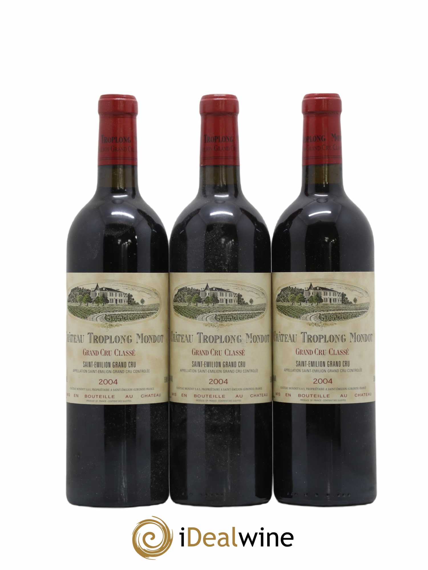 Château Troplong Mondot 1er Grand Cru Classé B  2004 - Lot of 12 bottles - 3