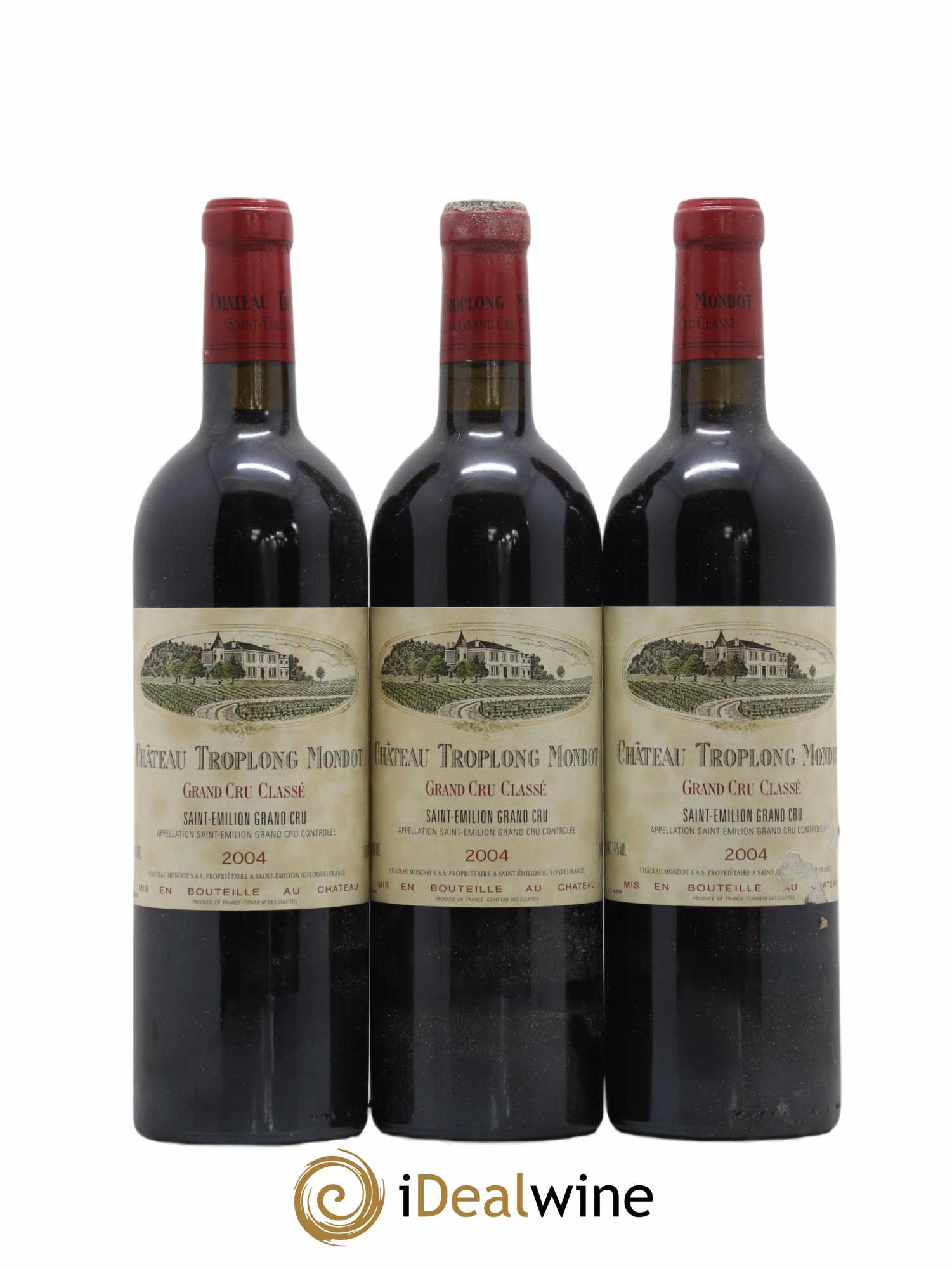 Château Troplong Mondot 1er Grand Cru Classé B  2004 - Lot of 12 bottles - 4