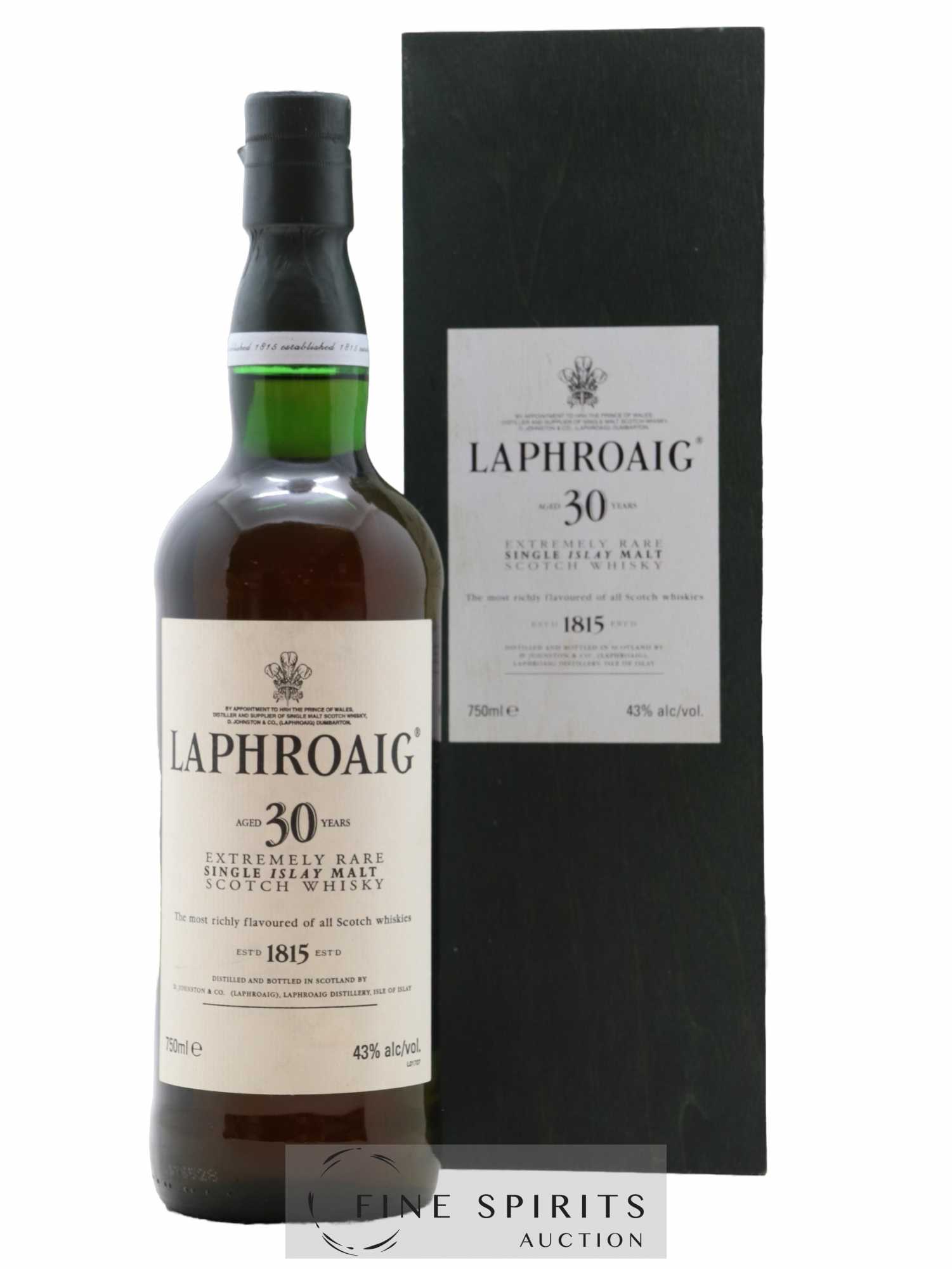 Laphroaig 30 years Of. (75cl.) - Lot de 1 bouteille - 0