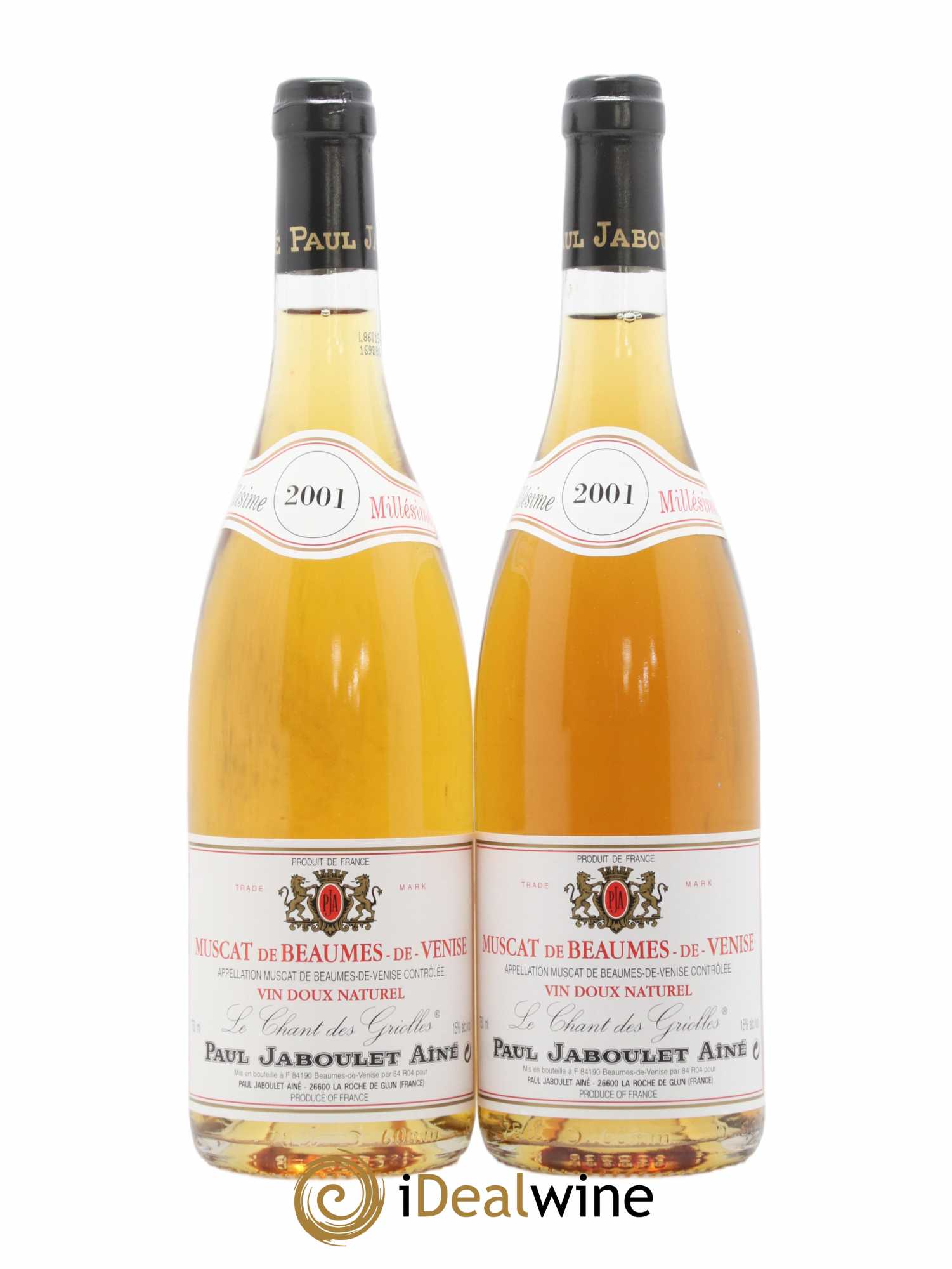 Muscat de Beaumes de Venise Paul Jaboulet Ainé 2001 - Lot of 2 bottles - 0