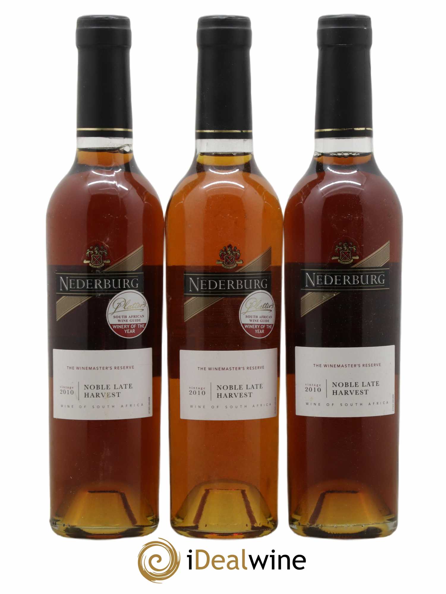 Afrique du Sud Nederburg Noble Late Harvest The Winemaster's Reserve 2010 - Lot de 3 demi bouteilles - 0