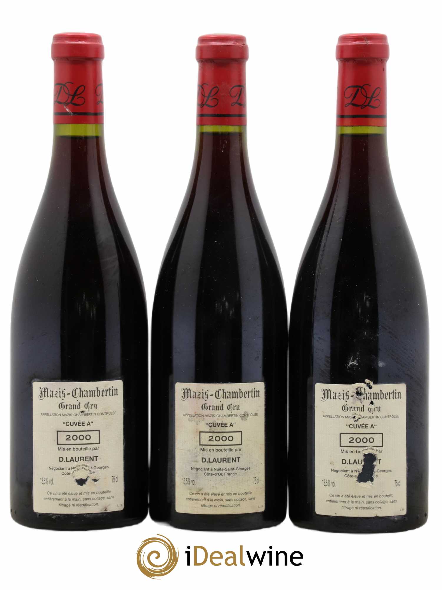 Mazis-Chambertin Grand Cru Dominique Laurent Cuvée A 2000 - Lot de 3 bouteilles - 1