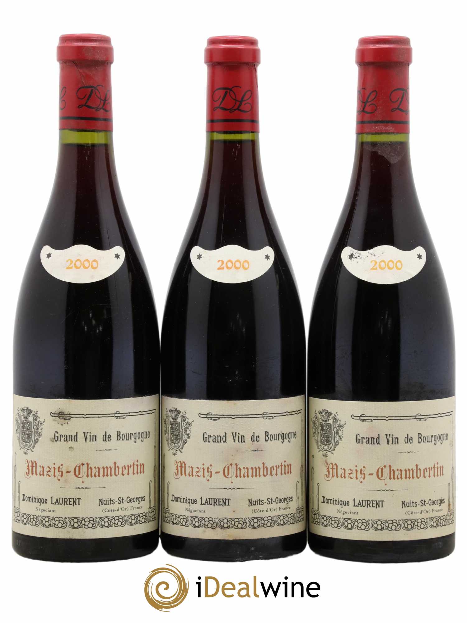 Mazis-Chambertin Grand Cru Dominique Laurent Cuvée A 2000 - Lot de 3 bouteilles - 0