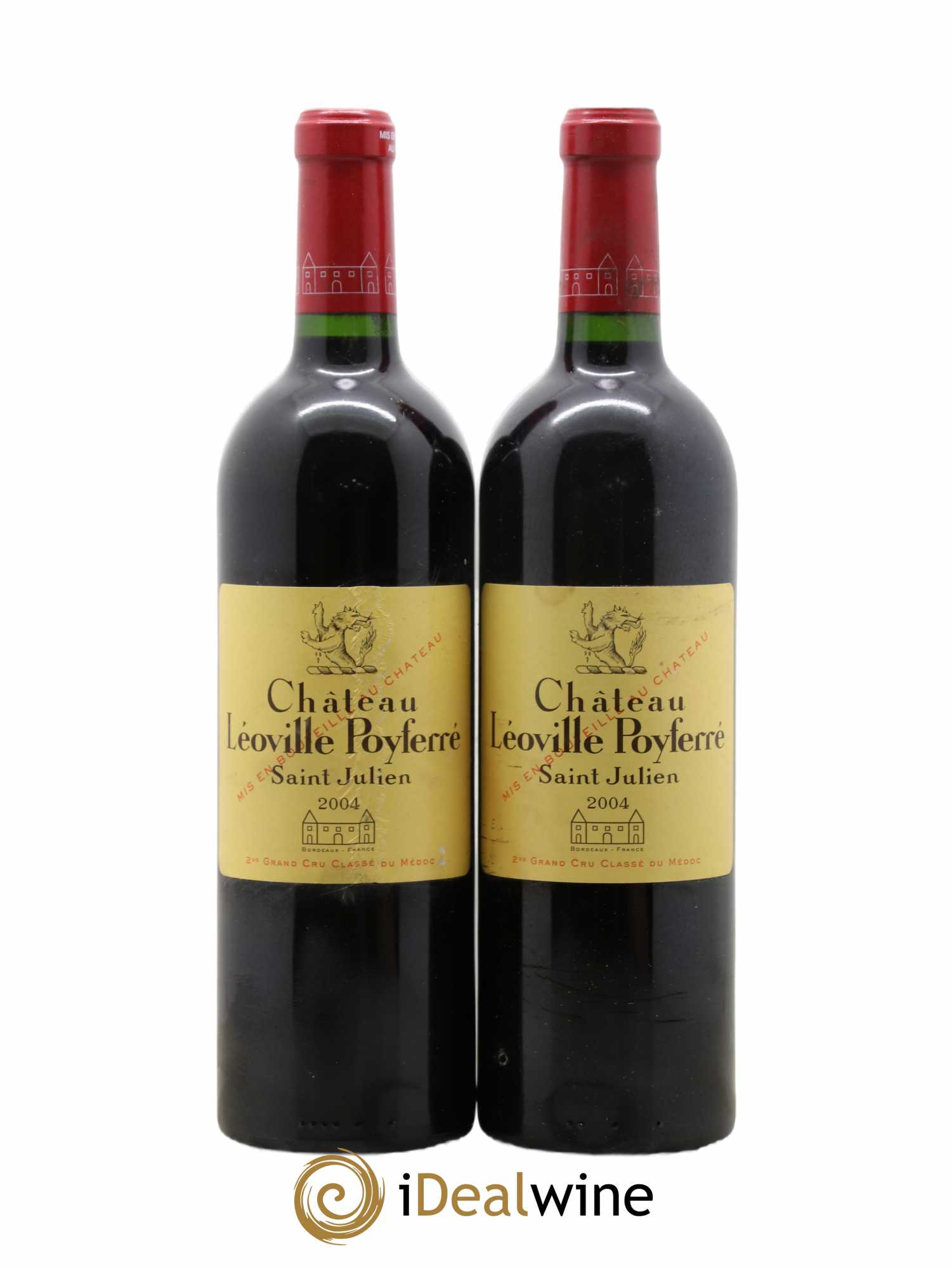 Château Léoville Poyferré 2ème Grand Cru Classé 2004 - Lotto di 2 bottiglie - 0