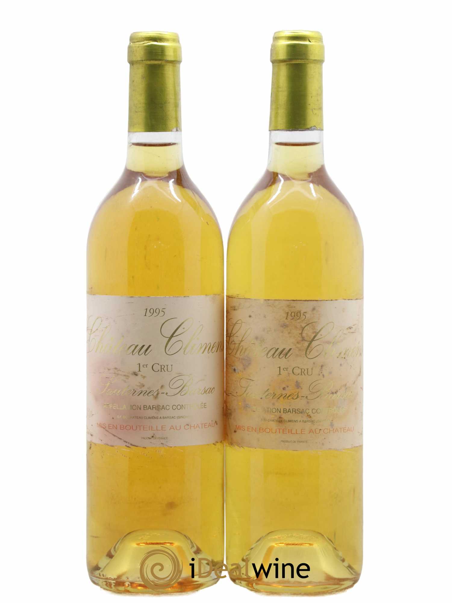 Château Climens 1er Grand Cru Classé 1995 - Lot de 2 bouteilles - 0