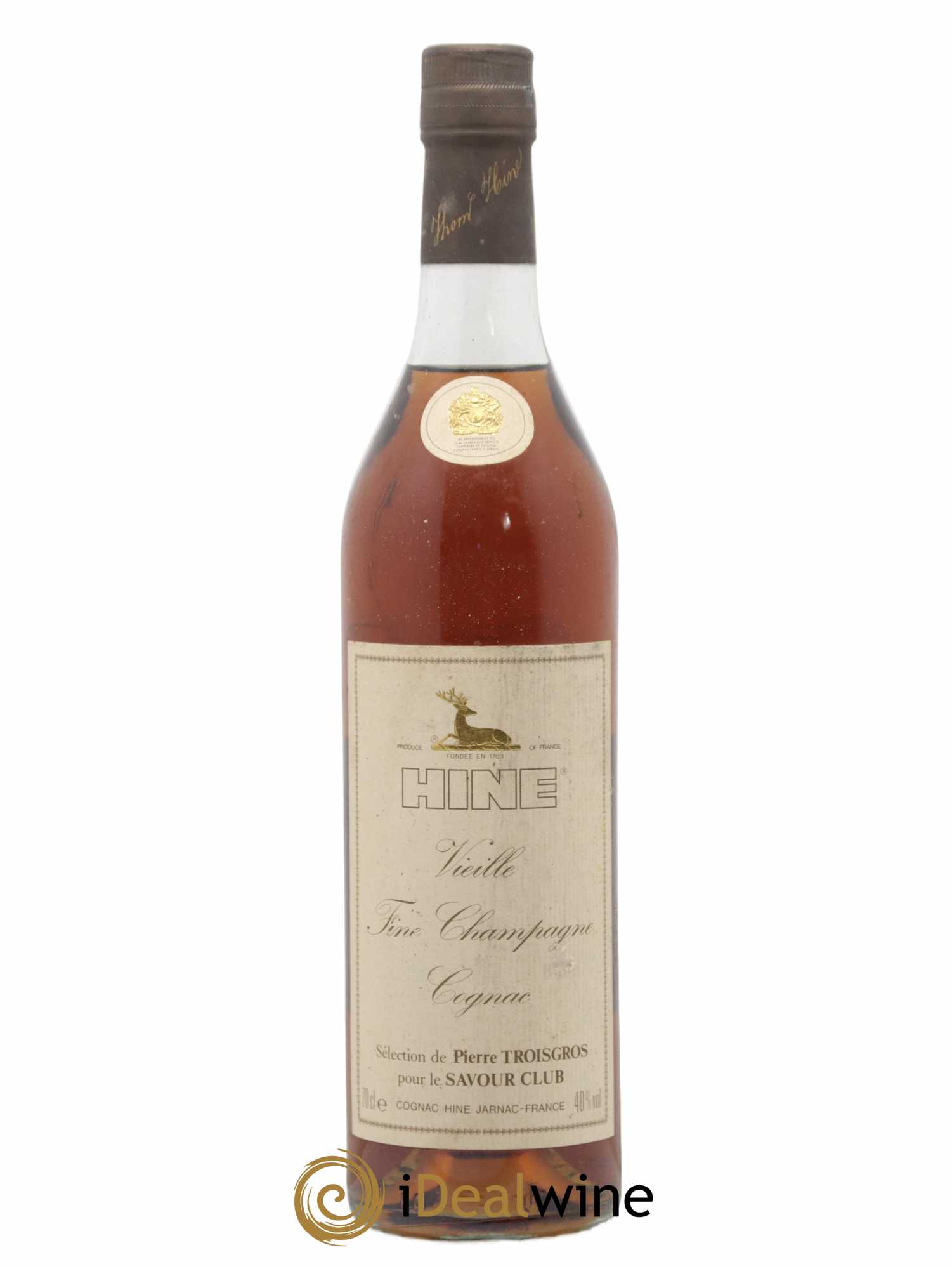 Cognac Hine - Vieille Fine Champagne - Lot de 1 bouteille - 0