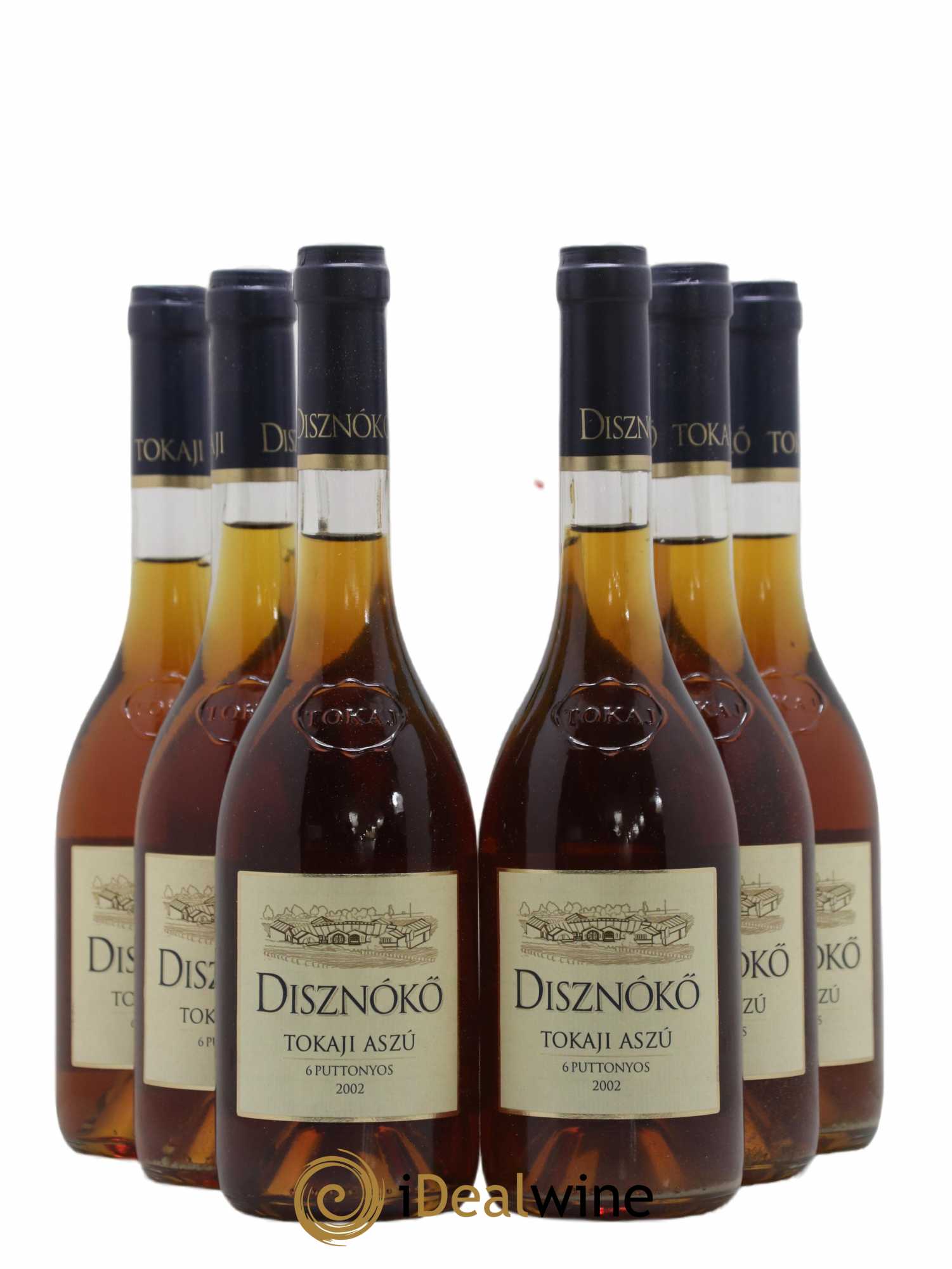 Tokaji Aszu 6 Puttonyos Disznoko (Domaine) 2002 - Lot de 6 bouteilles - 0