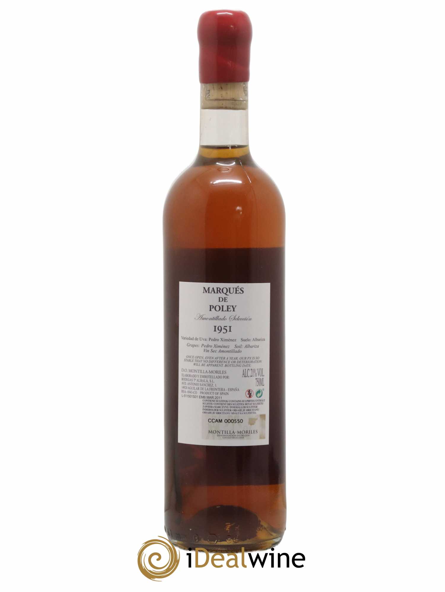 Montilla Moriles Marques de Poley Amontillado Seleccion Toro Albala (sans prix de réserve) 1951 - Posten von 1 Flasche - 1