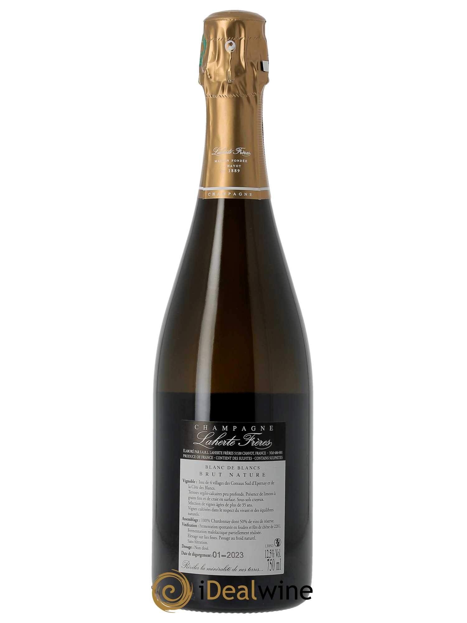 Brut Nature Blanc de Blancs Laherte Frères - Lotto di 1 bottiglia - 1