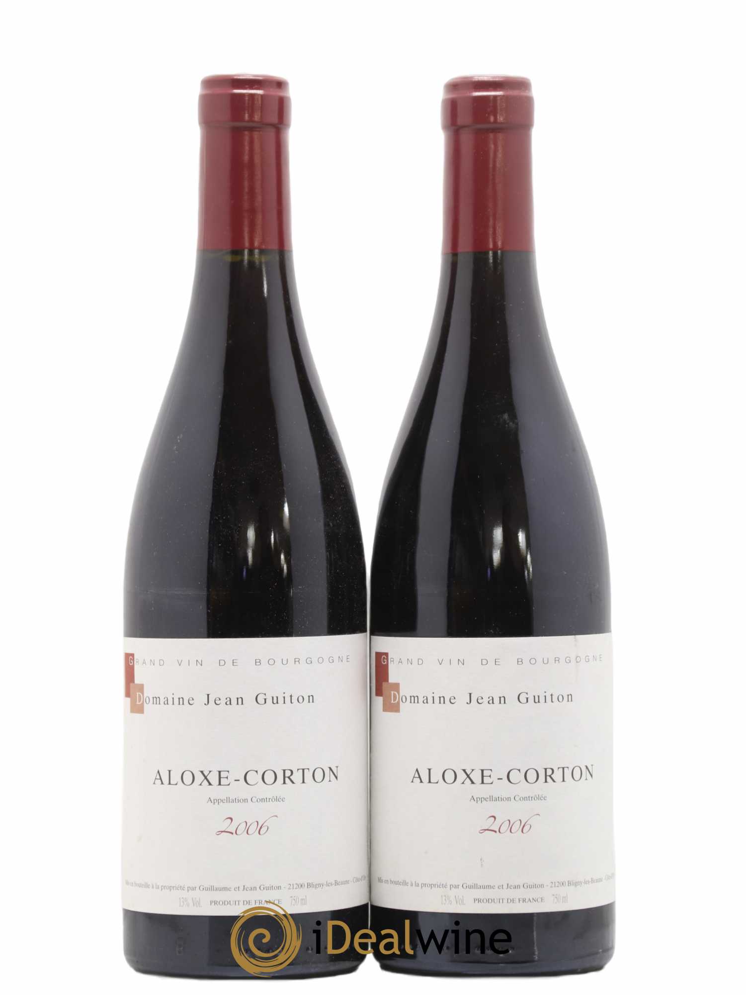 Aloxe-Corton Domaine Jean Guiton 2006 - Lot de 2 bouteilles - 0