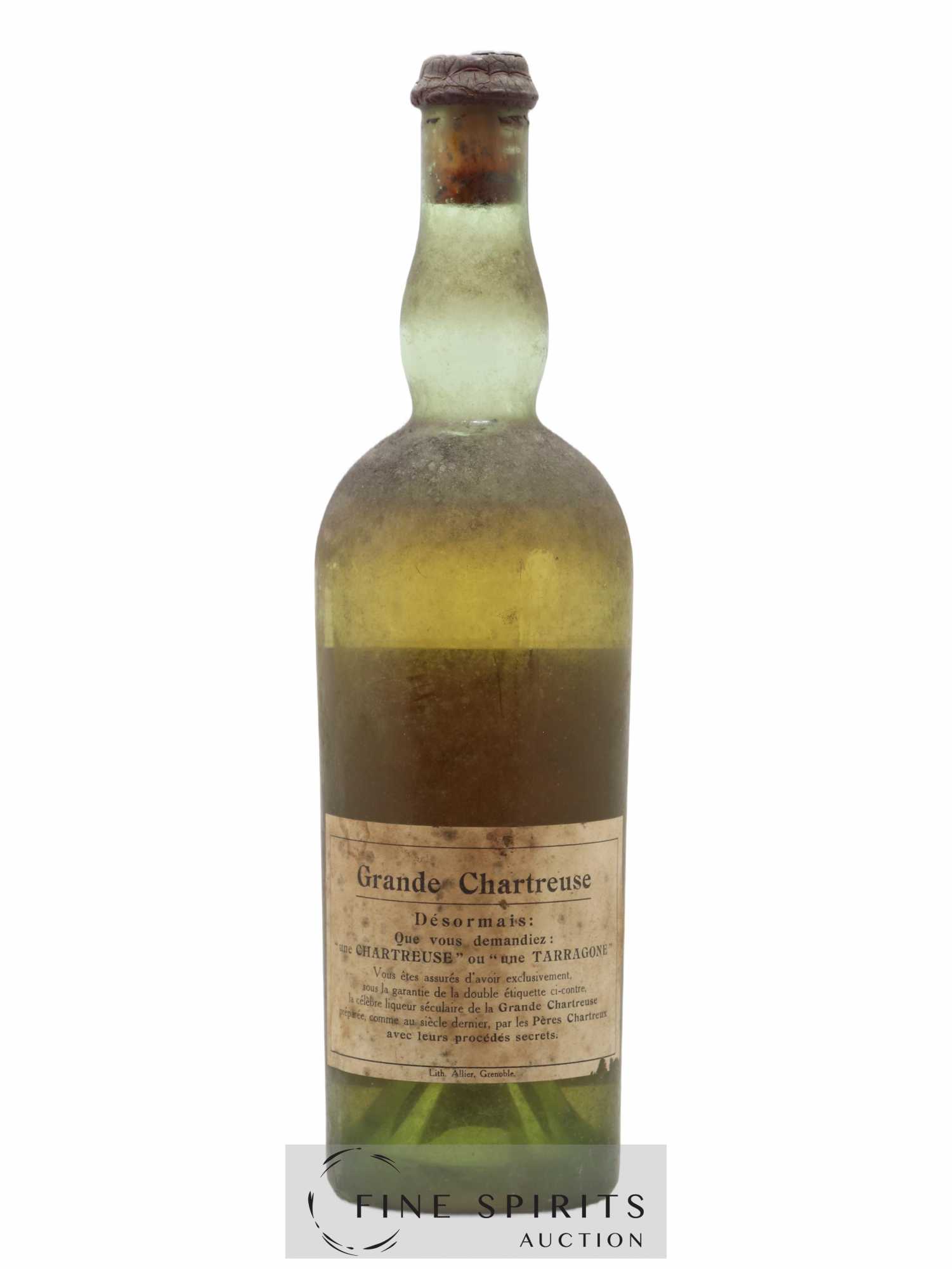 Chartreuse Of. Une Tarragone Jaune (1936-1941) - Lot of 1 bottle - 1