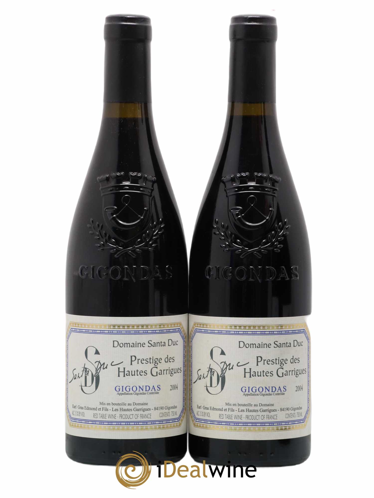 Gigondas Domaine Santa Duc Prestige des Hautes Garrigues 2004 - Posten von 2 Flaschen - 0