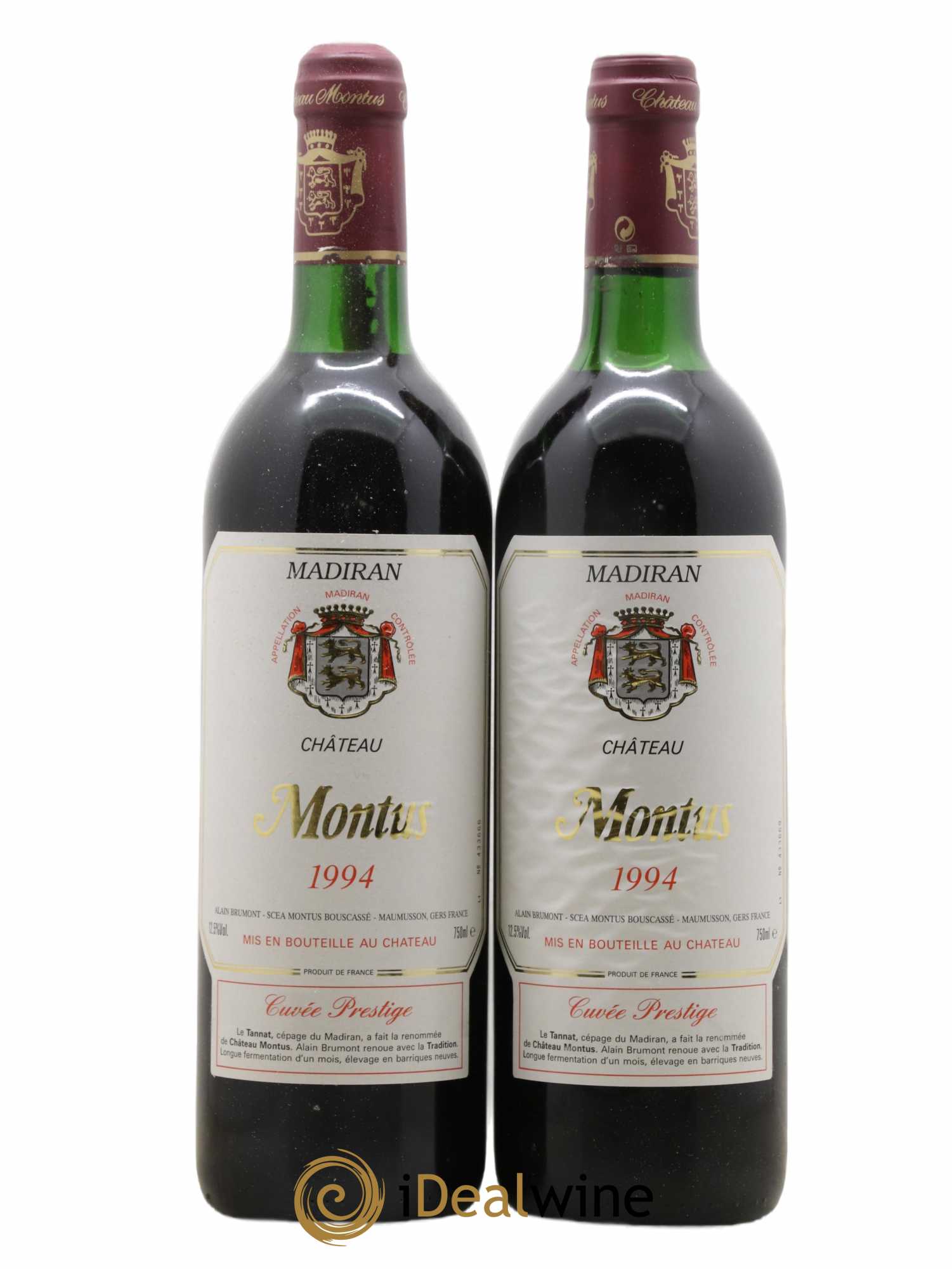 Madiran Château Montus-Prestige Alain Brumont 1994 - Lot de 2 bouteilles - 0