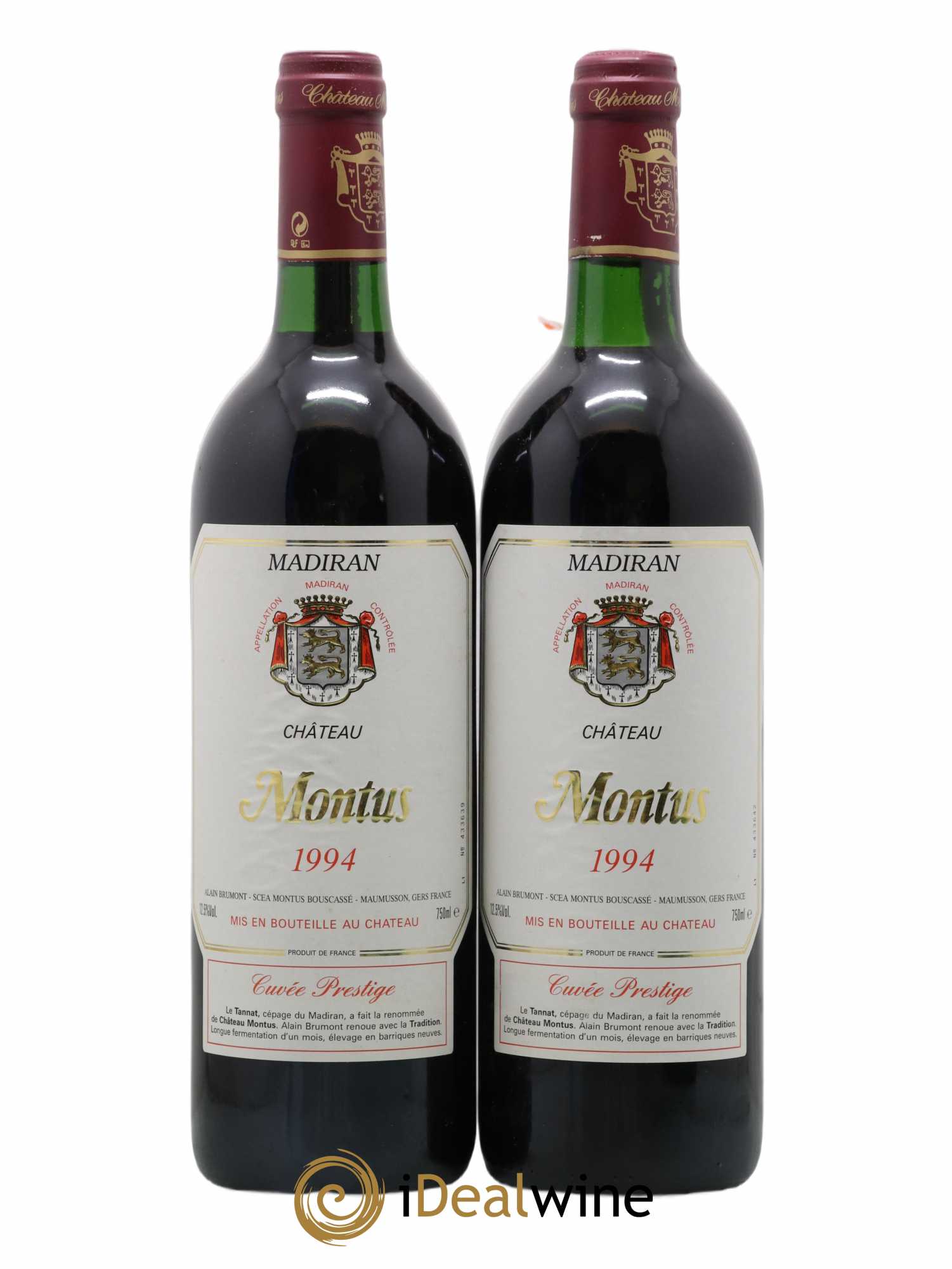 Madiran Château Montus-Prestige Alain Brumont 1994 - Lotto di 2 bottiglie - 0