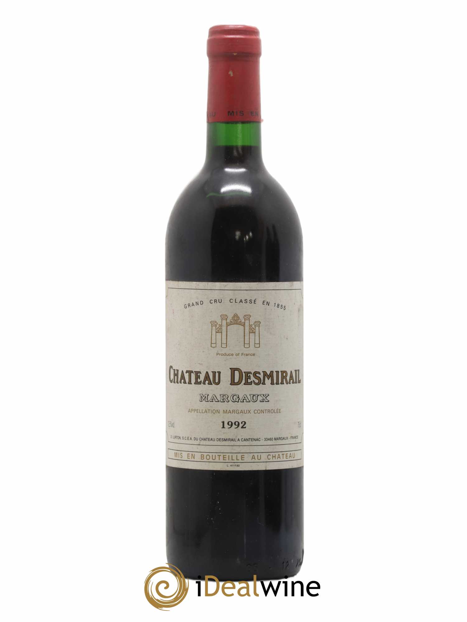 Château Desmirail 3ème Grand Cru Classé 1992 - Lot de 1 bouteille - 0