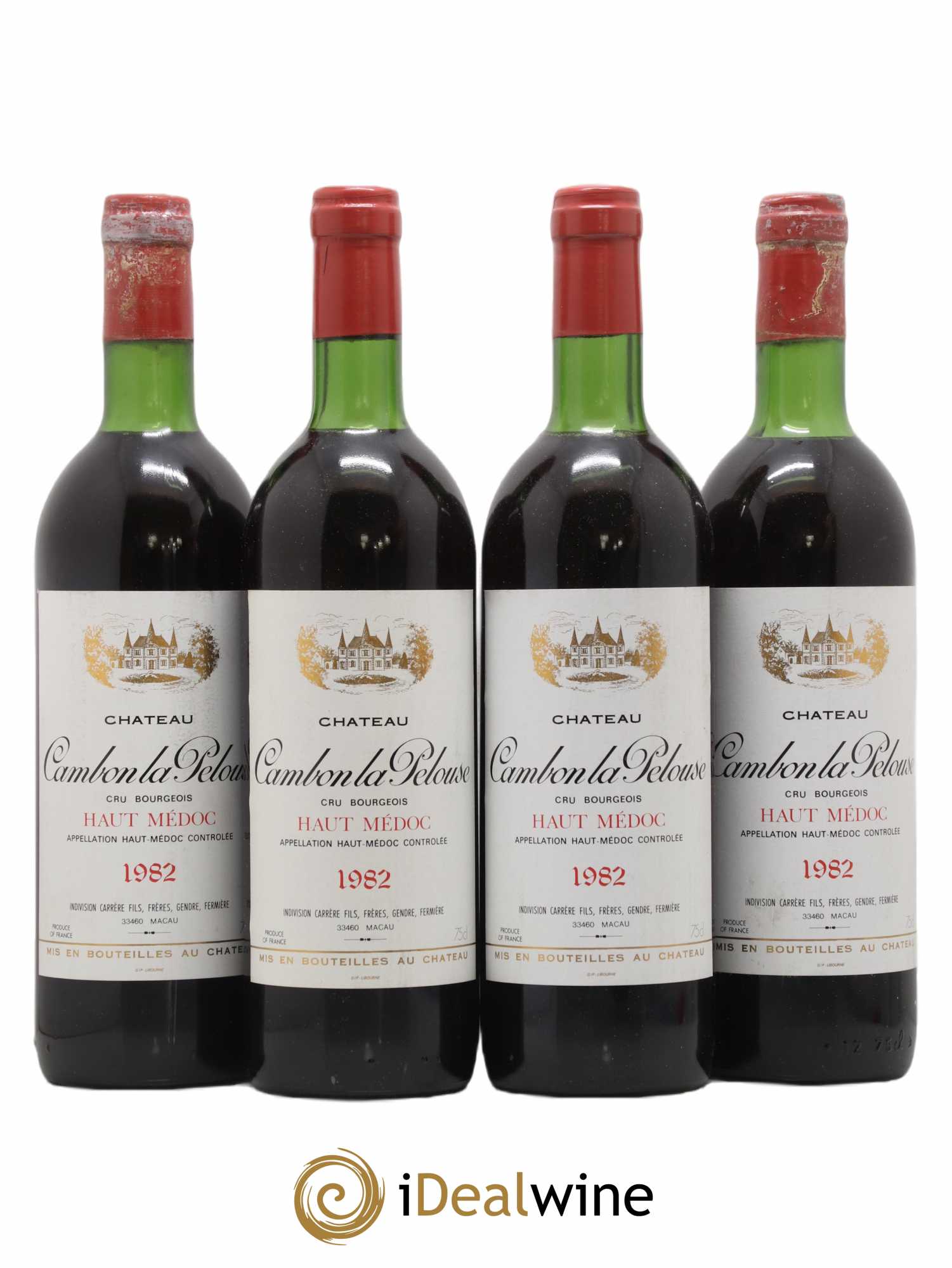 Château Cambon la Pelouse Cru Bourgeois  (senza prezzo di riserva) 1982 - Lotto di 4 bottiglie - 0