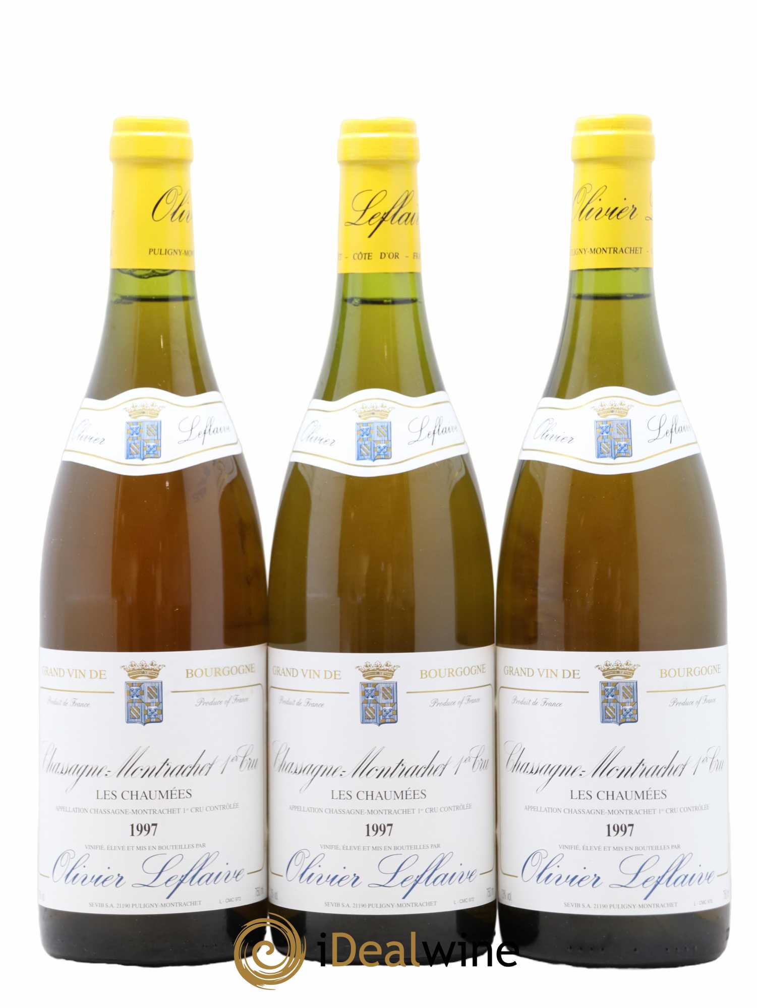 Chassagne-Montrachet 1er Cru  1997 - Posten von 3 Flaschen - 0