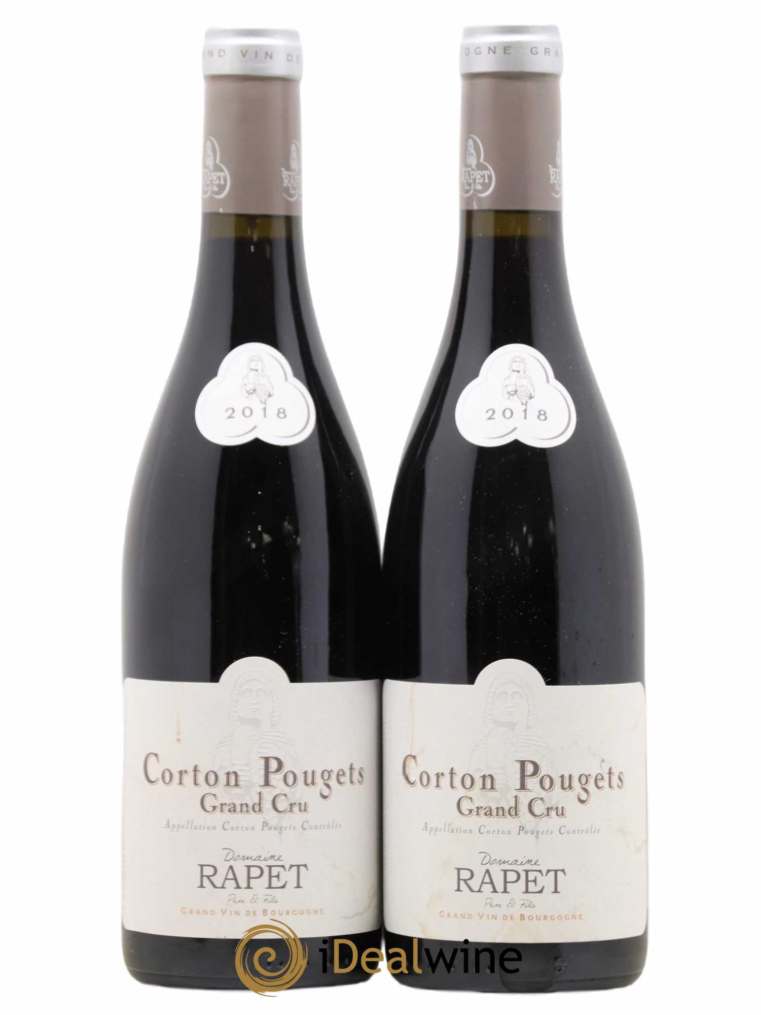 Corton Grand Cru Pougets Rapet Père & Fils 2018 - Lot de 2 bouteilles - 0