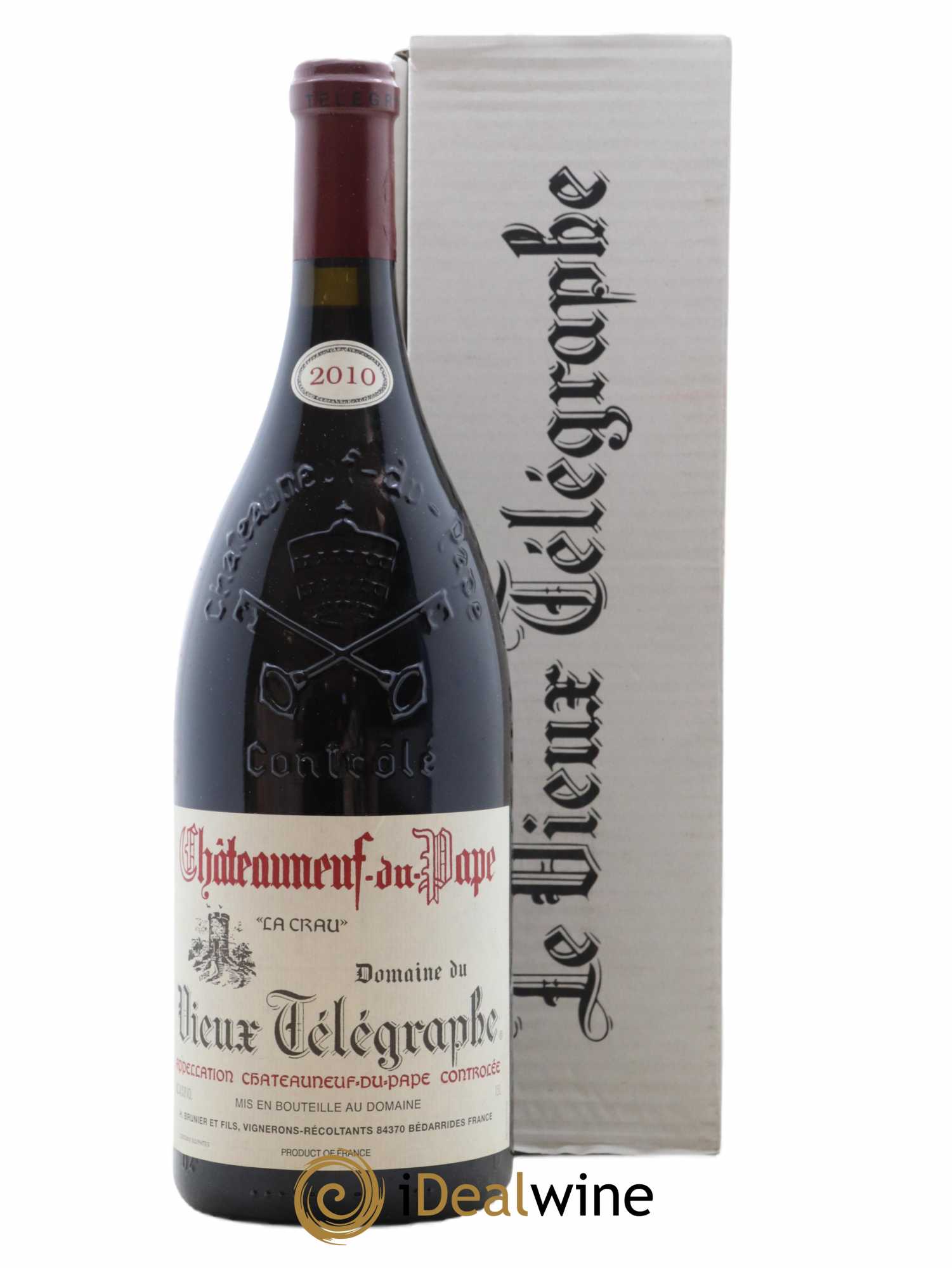 Châteauneuf-du-Pape Vieux Télégraphe (Domaine du) Vignobles Brunier 2010 - Posten von 1 Magnum - 0