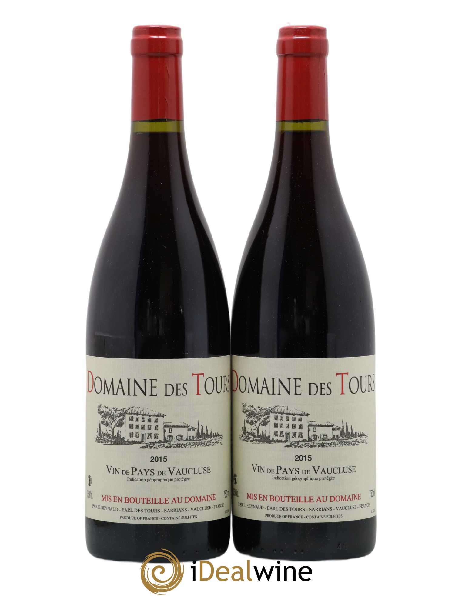 IGP Vaucluse (Vin de Pays de Vaucluse) Domaine des Tours Emmanuel Reynaud 2015 - Posten von 2 Flaschen - 0