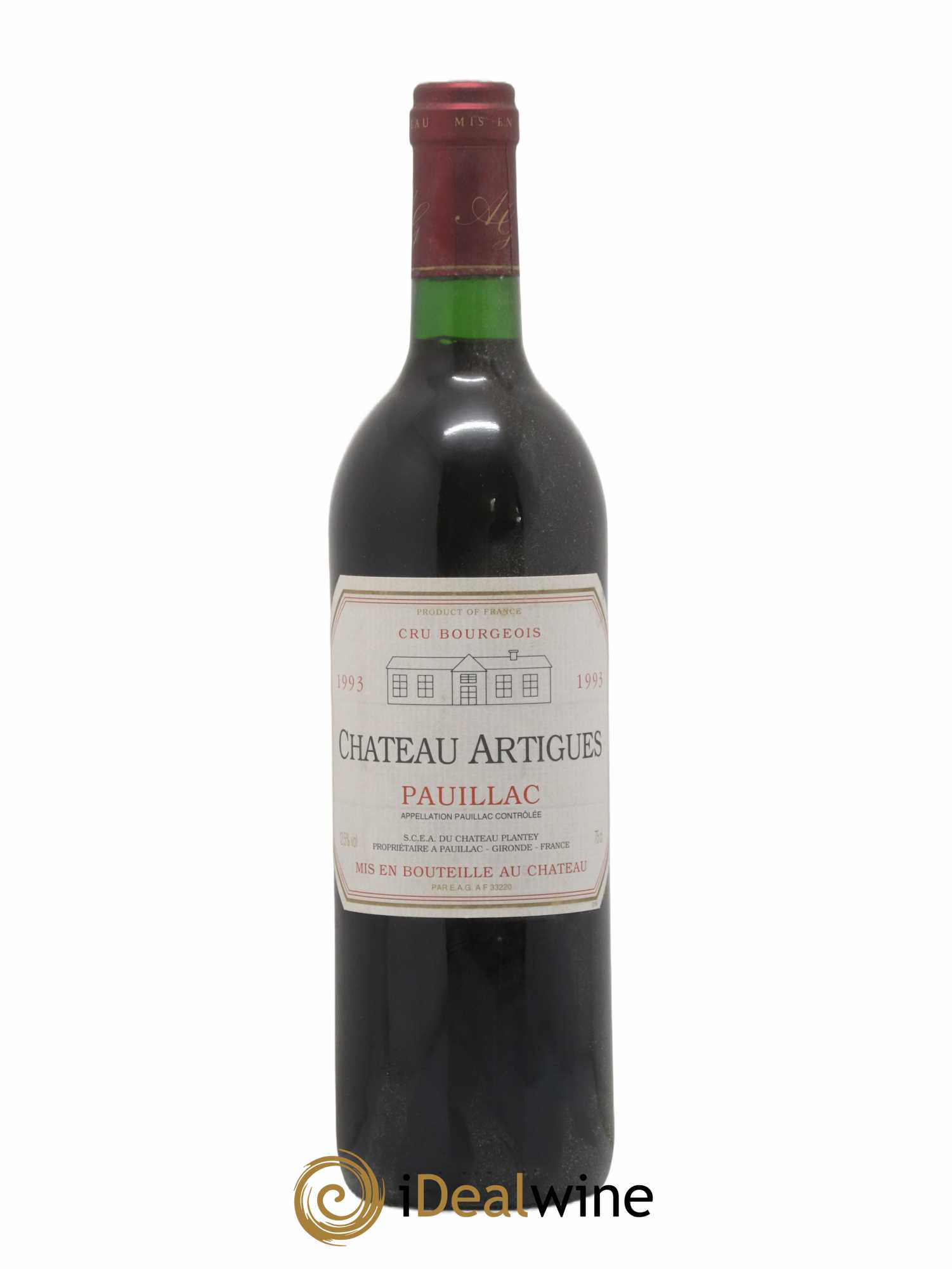 Graves Château Artigues 1993 - Lot de 1 bouteille - 0