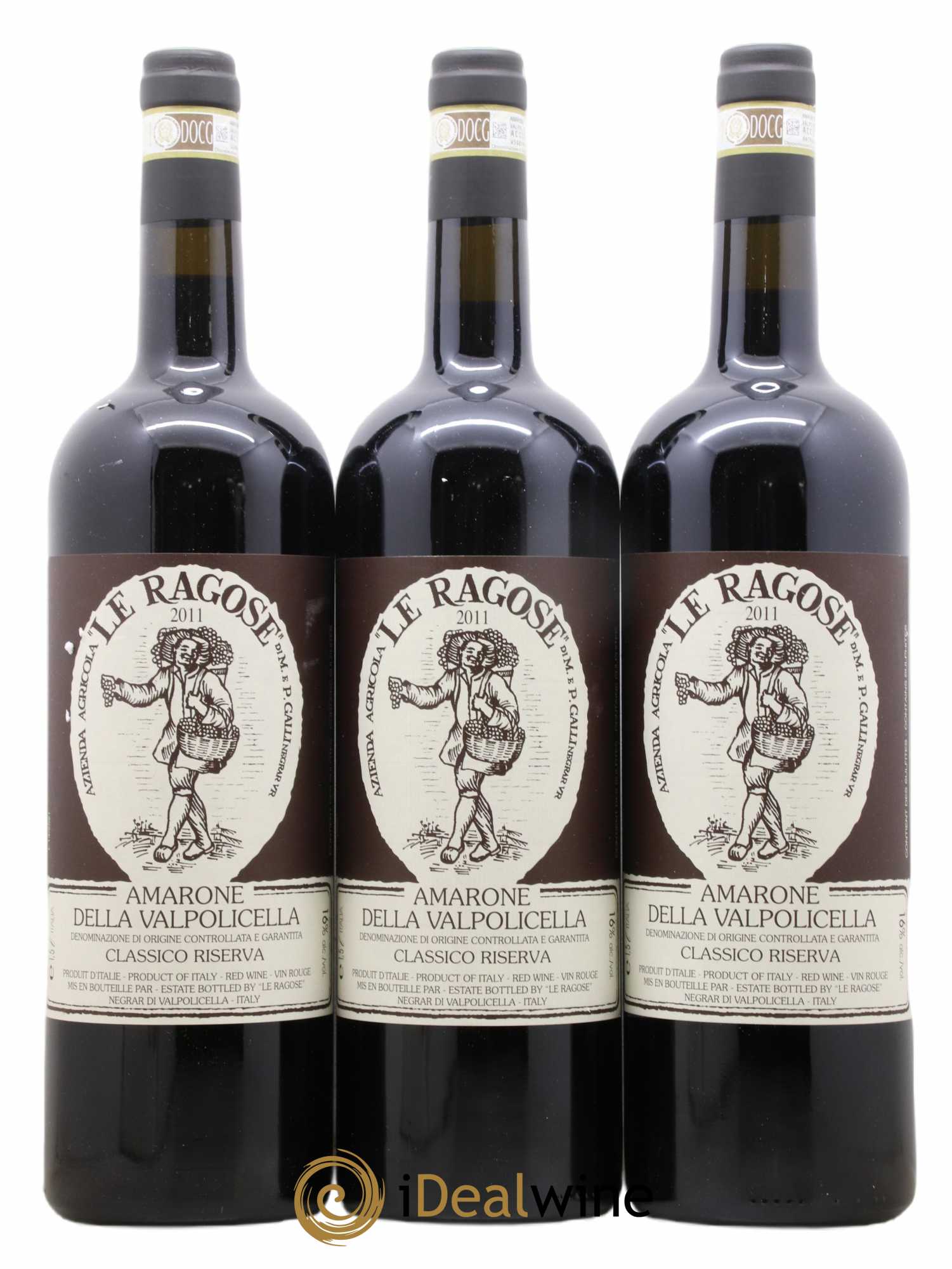 Amarone della Valpolicella DOC Classico Riserva Le Ragose 2011 - Lot de 3 magnums - 0