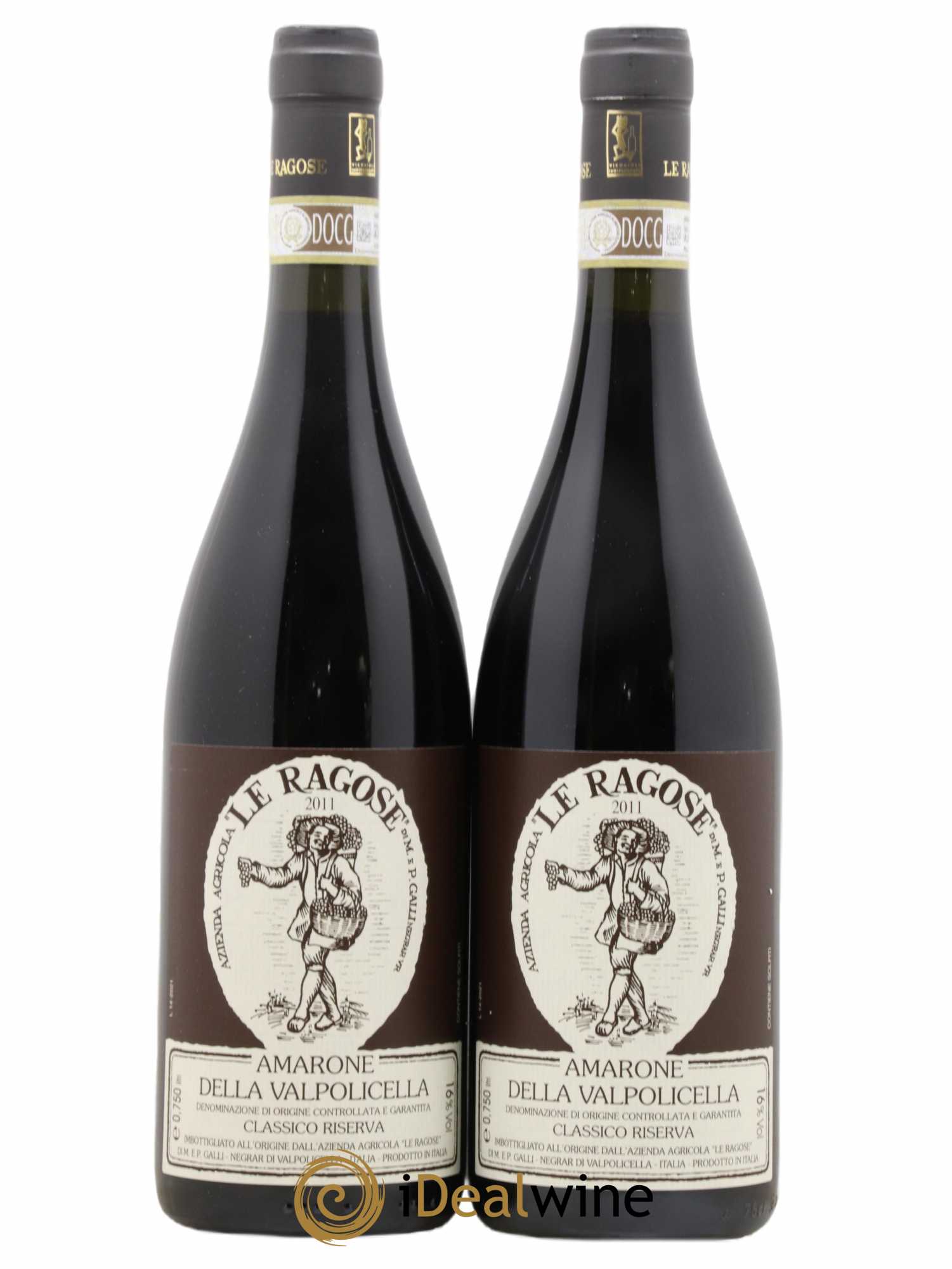 Amarone della Valpolicella DOC Classico Riserva Le Ragose 2011 - Lot of 2 bottles - 0