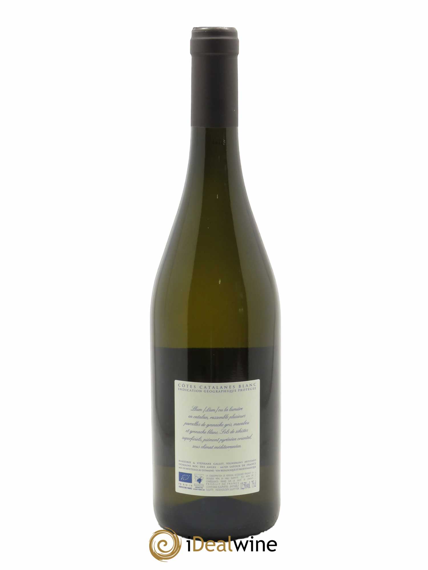 IGP Côtes Catalanes Roc des Anges Llum Marjorie et Stéphane Gallet  2021 - Lot de 1 bouteille - 1