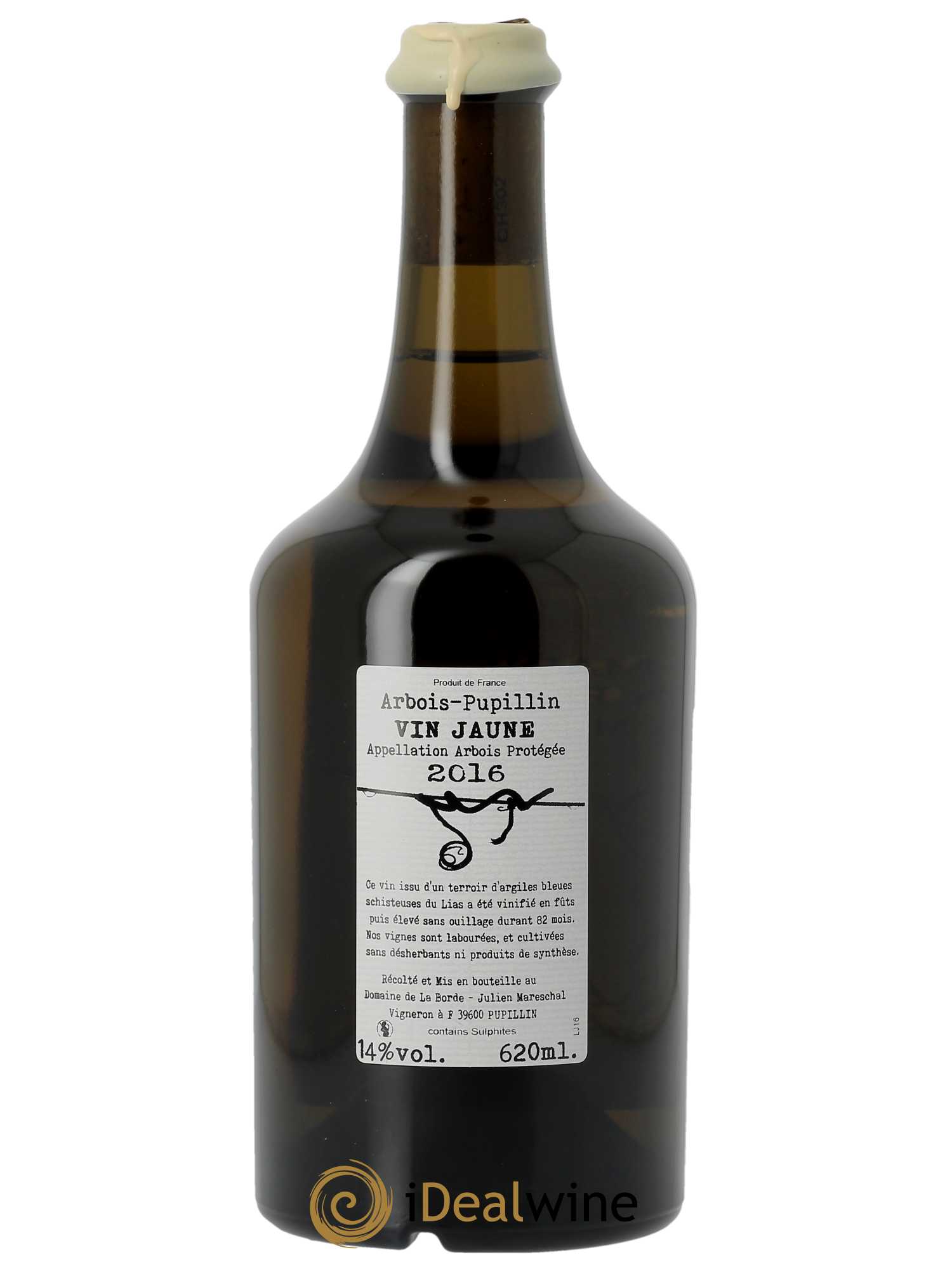 Arbois Pupillin Vin Jaune Domaine de la Borde 2016 - Lotto di 1 bottiglia - 1