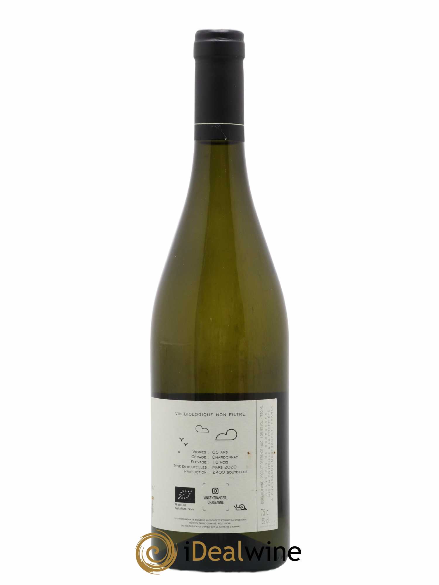 Chassagne-Montrachet 1er Cru (Morgeot) Tête du Clos Vincent Dancer 2018 - Lot de 1 bouteille - 1