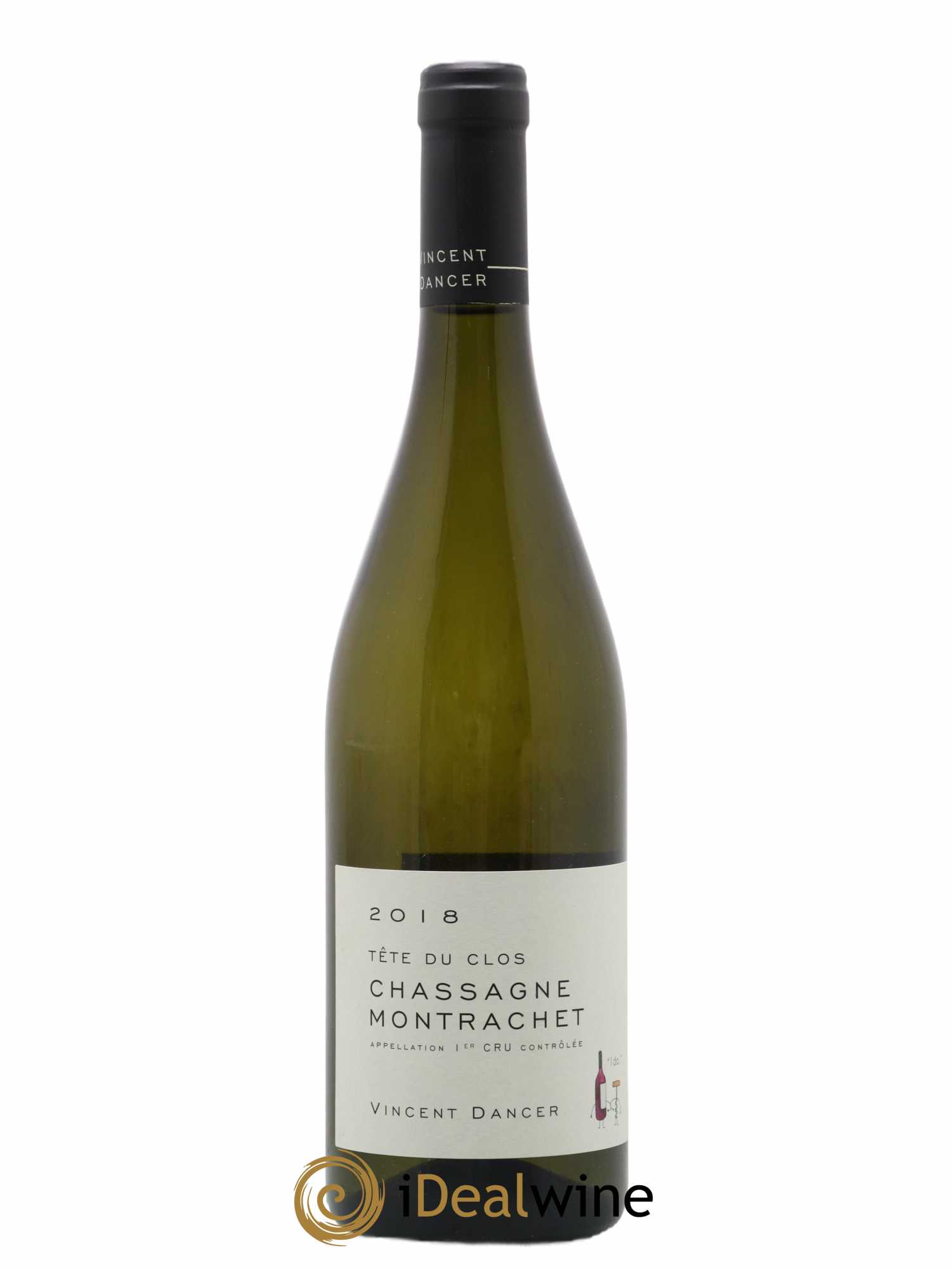 Chassagne-Montrachet 1er Cru (Morgeot) Tête du Clos Vincent Dancer 2018 - Lot de 1 bouteille - 0