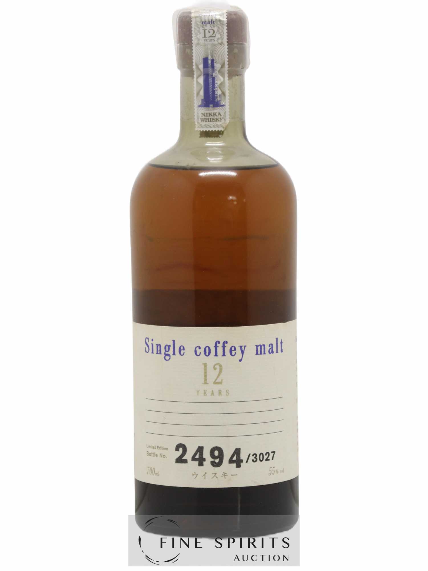 Nikka 12 years Of. Single Coffey Malt One of 3027 LMDW - Lot of 1 bottle - 0