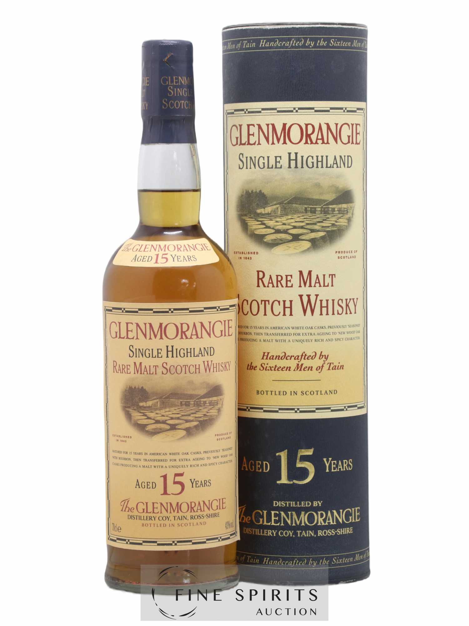 Glenmorangie 15 years Of. Single Highland Rare Malt - Lot de 1 bouteille - 0