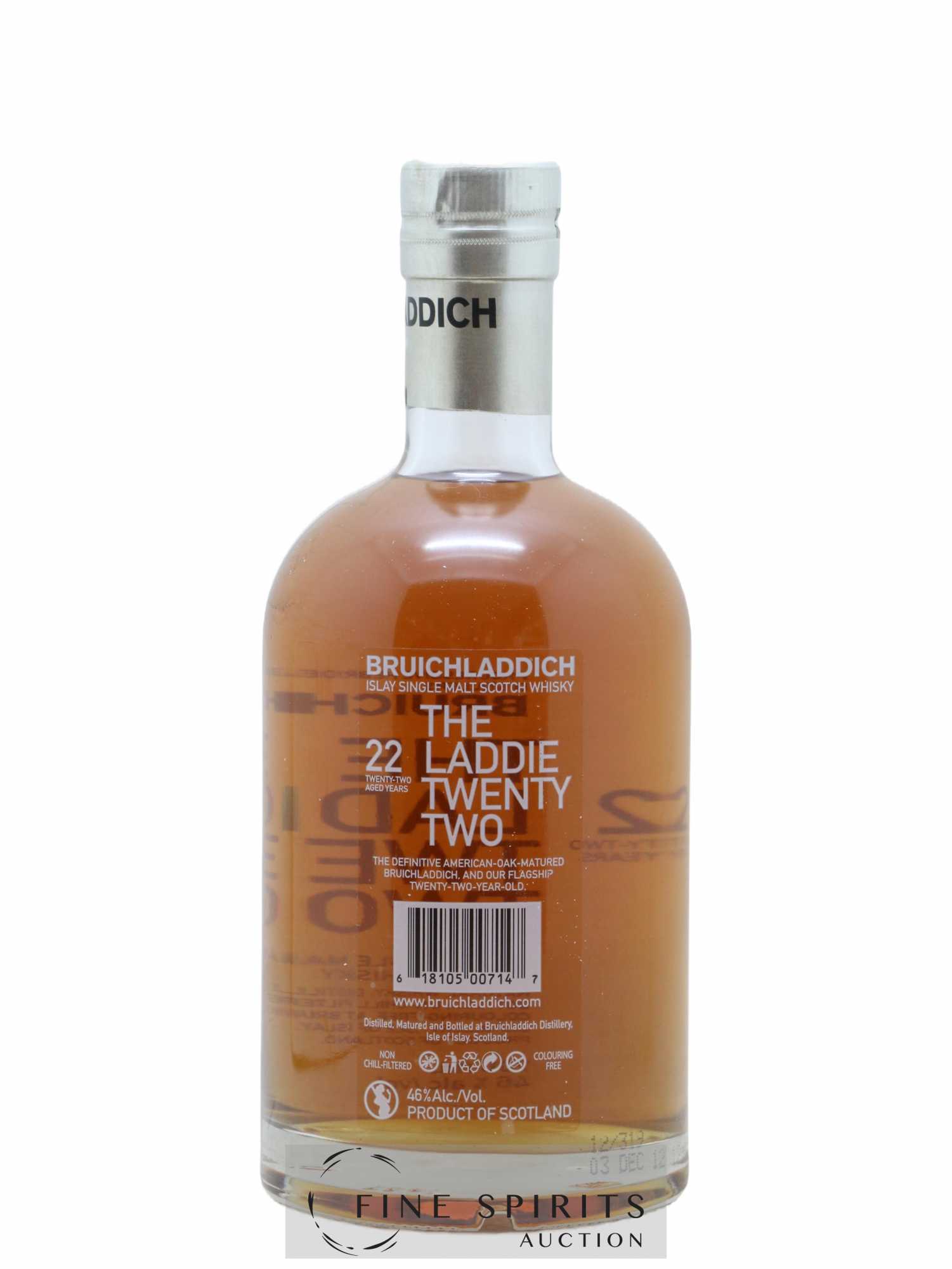 Bruichladdich 22 years Of. The Lady Unpeated - Lotto di 1 bottiglia - 1