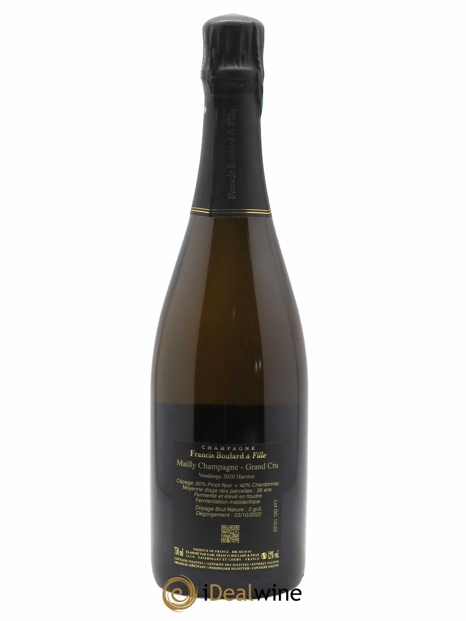 Mailly-Champagne Extra Brut Grand Cru Francis Boulard  - Lotto di 1 bottiglia - 1