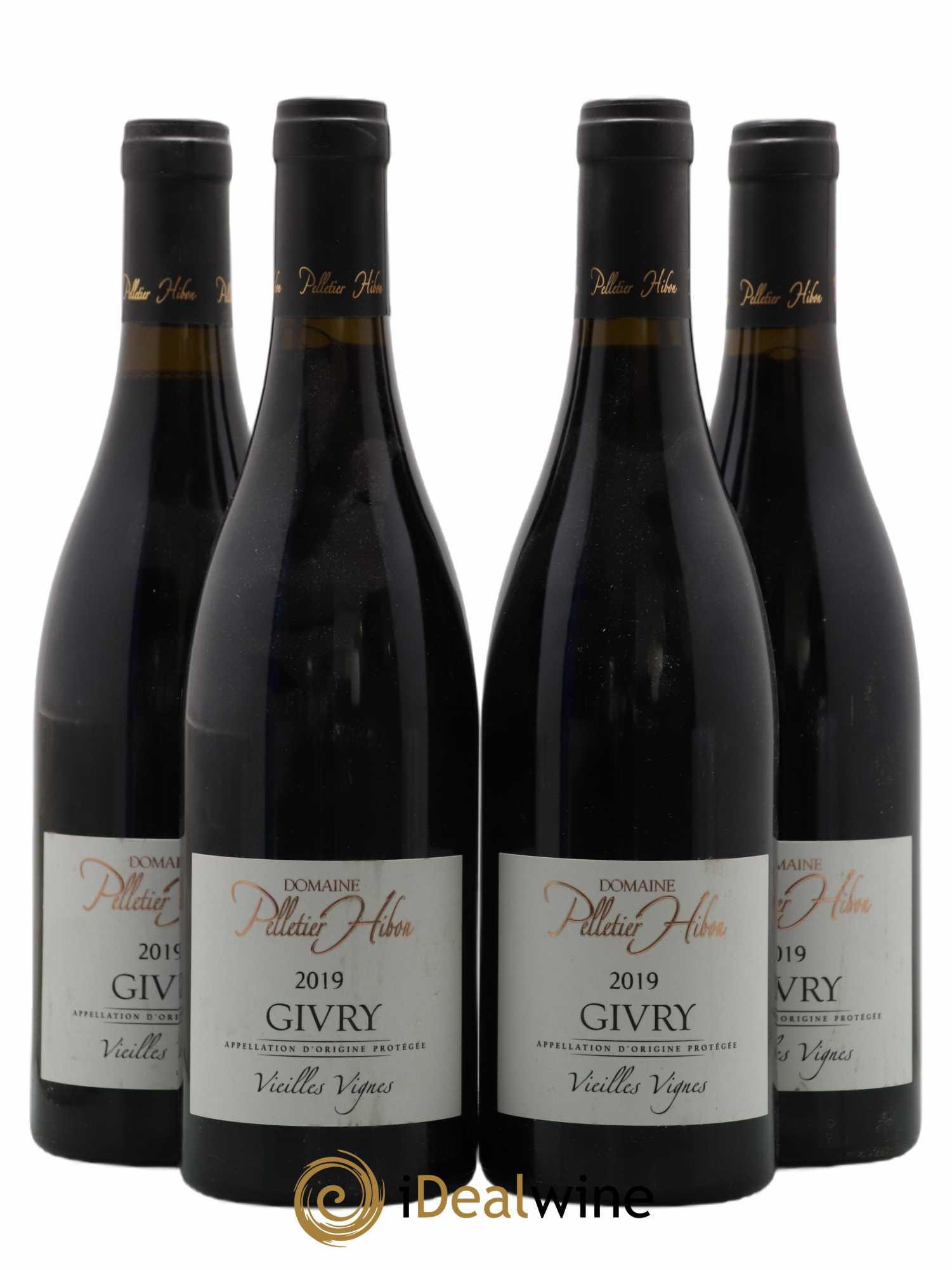 Givry Vieilles Vignes Domaine Pelletier Hibon (sans prix de réserve) 2019 - Lot de 4 bouteilles - 0