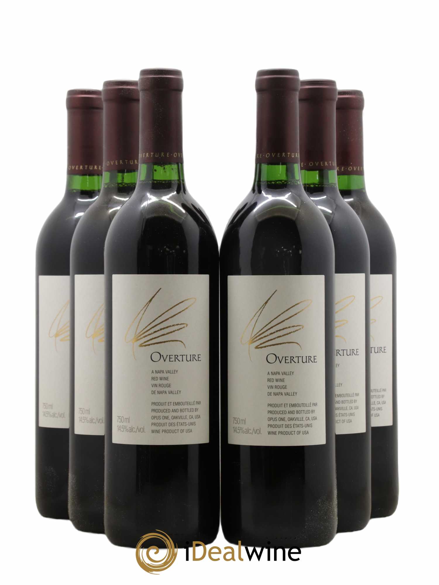 Napa Valley Opus One  Overture Robert Mondavi  (sans prix de réserve) - Lot de 6 bouteilles - 0