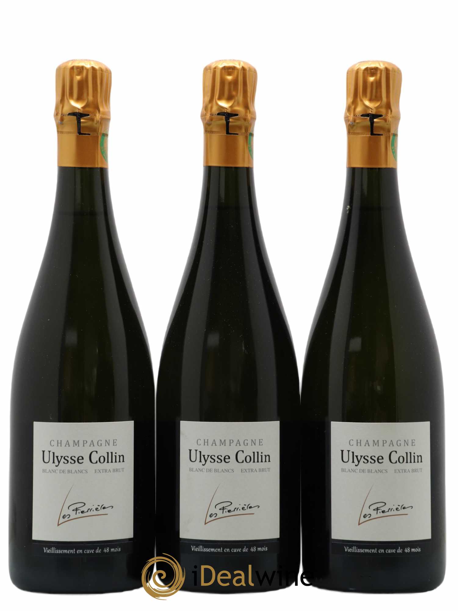 Blancs de Blancs Extra Brut Les Pierrières Ulysse Collin - Lot of 3 bottles - 0