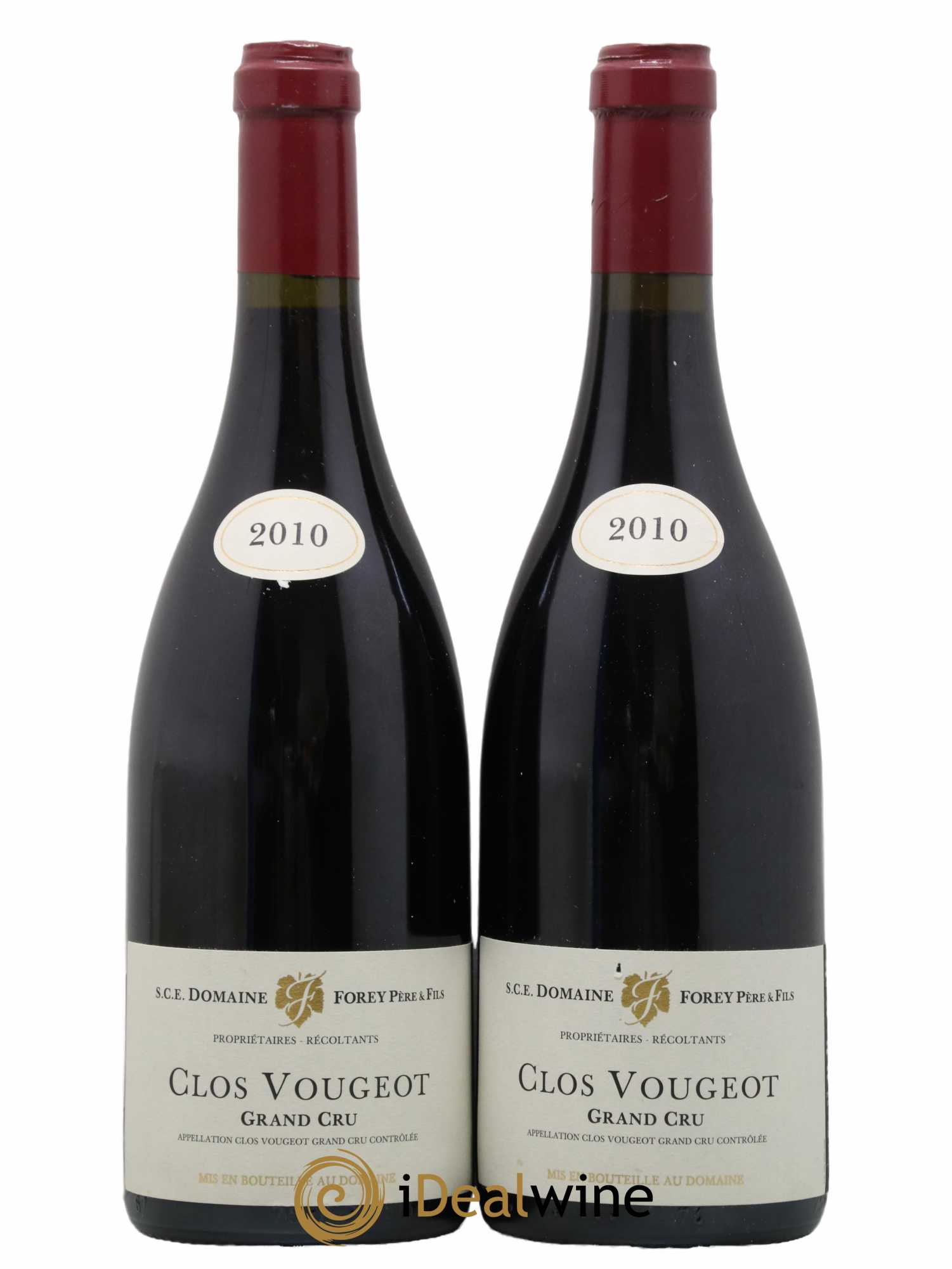 Clos de Vougeot Grand Cru Forey Père et Fils (Domaine) 2010 - Lot de 2 bouteilles - 0