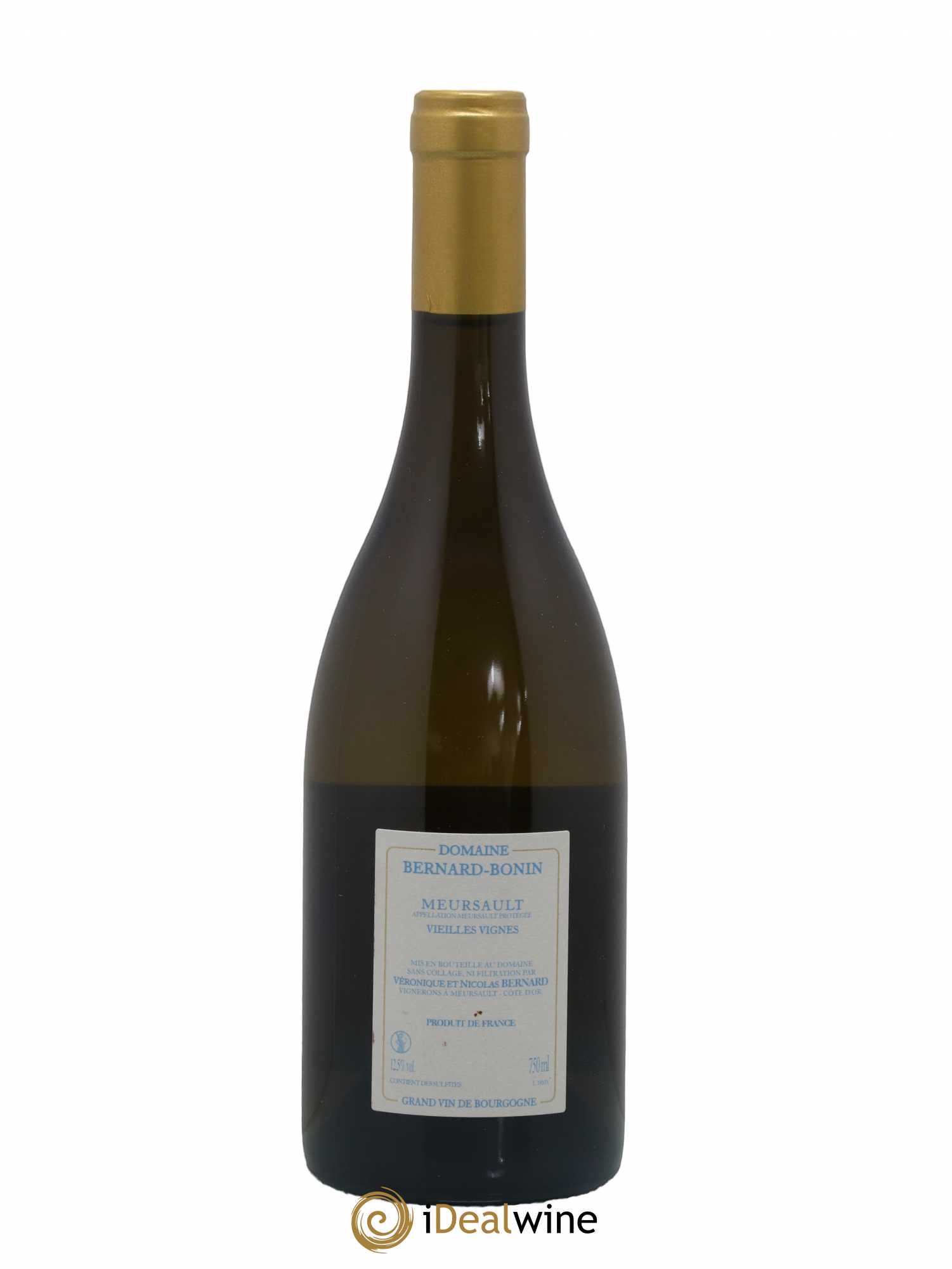 Meursault Vieilles Vignes Bernard Bonin  2018 - Lot de 1 bouteille - 1