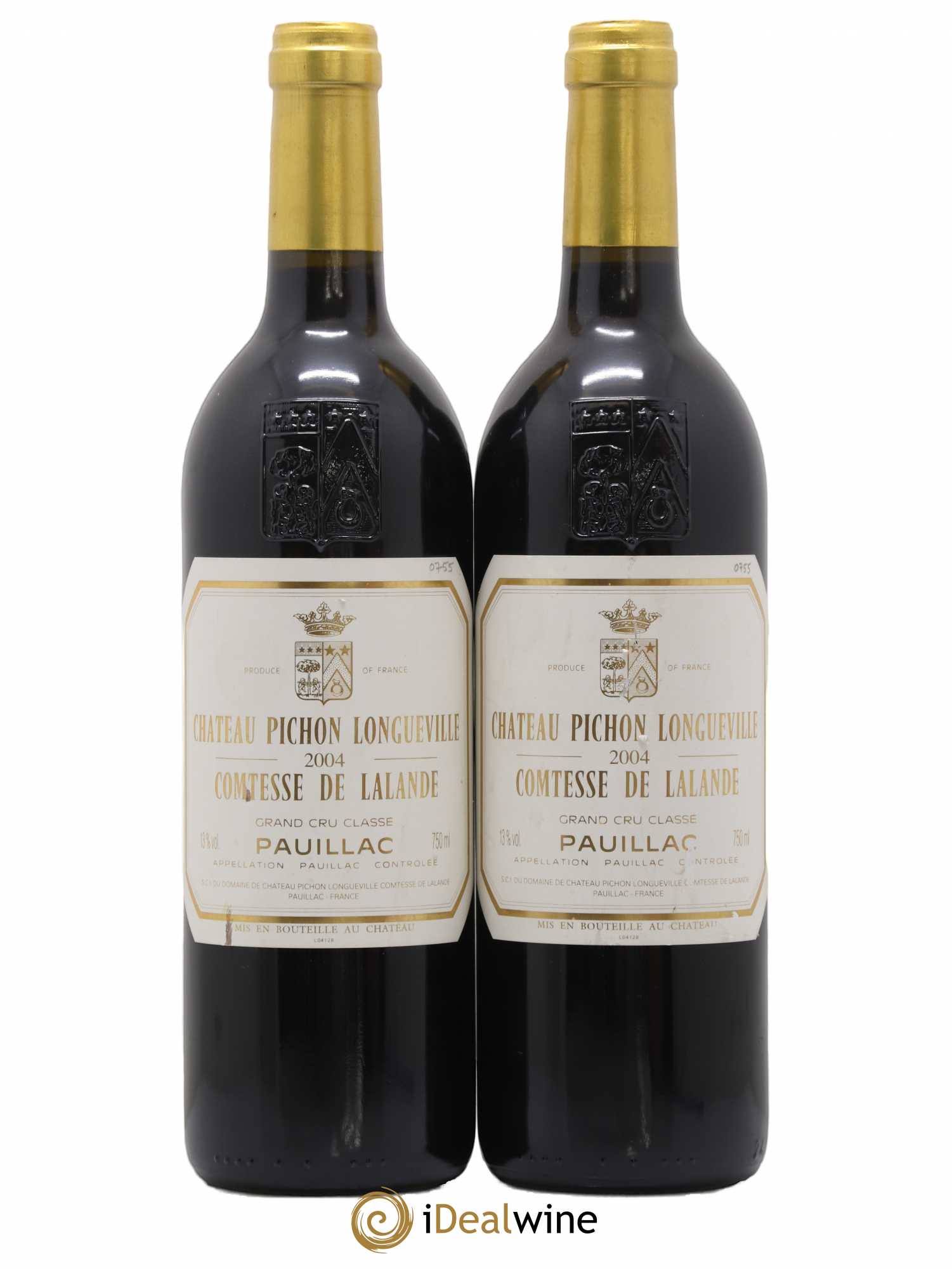 Château Pichon Longueville Comtesse de Lalande 2ème Grand Cru Classé  2004 - Lot de 2 bouteilles - 0